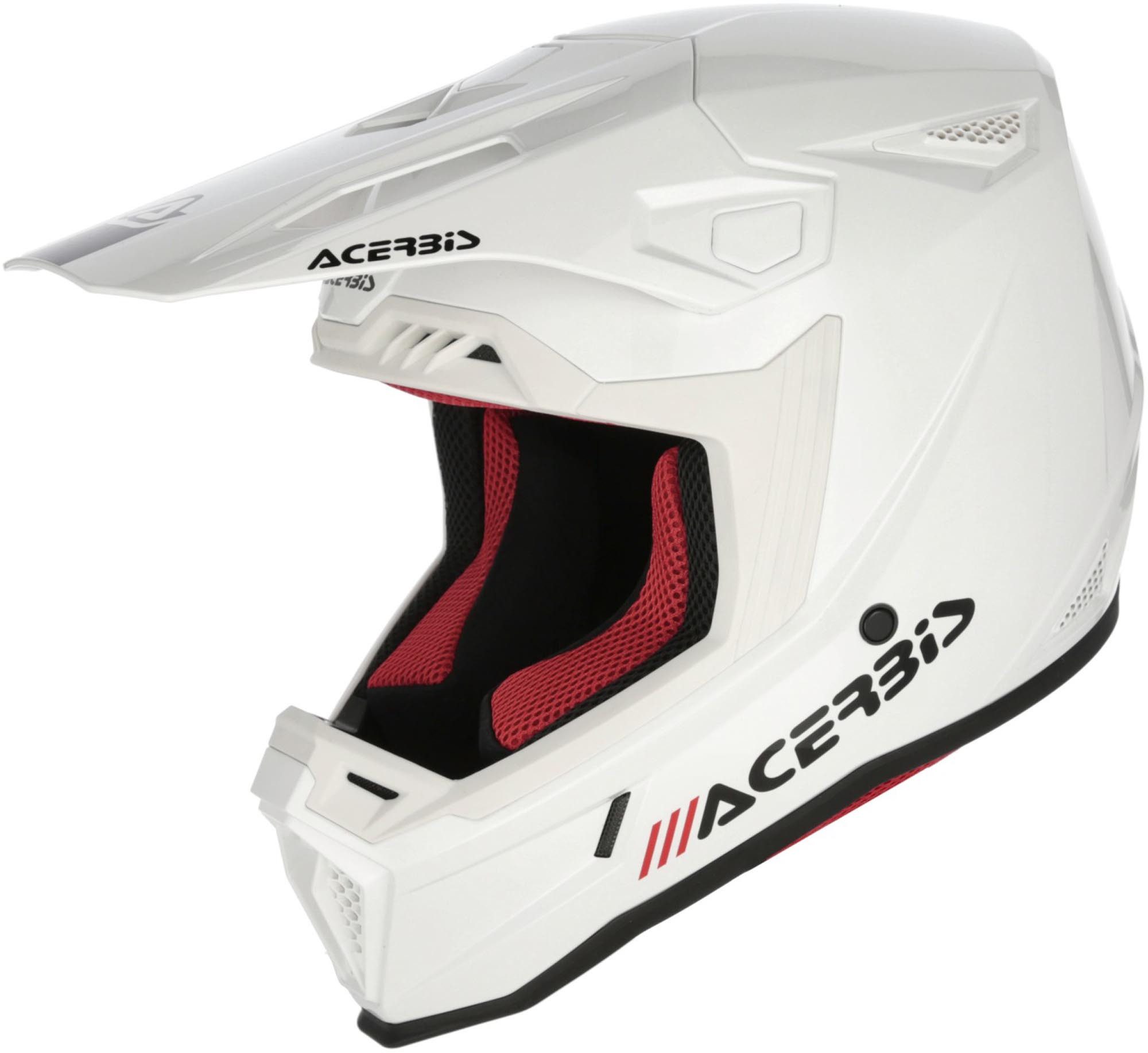 Acerbis Motocrosshelm Whoops Motocross Helm, vorbereitet für Kommunikationssystem,herausnehmbares Innenfutter