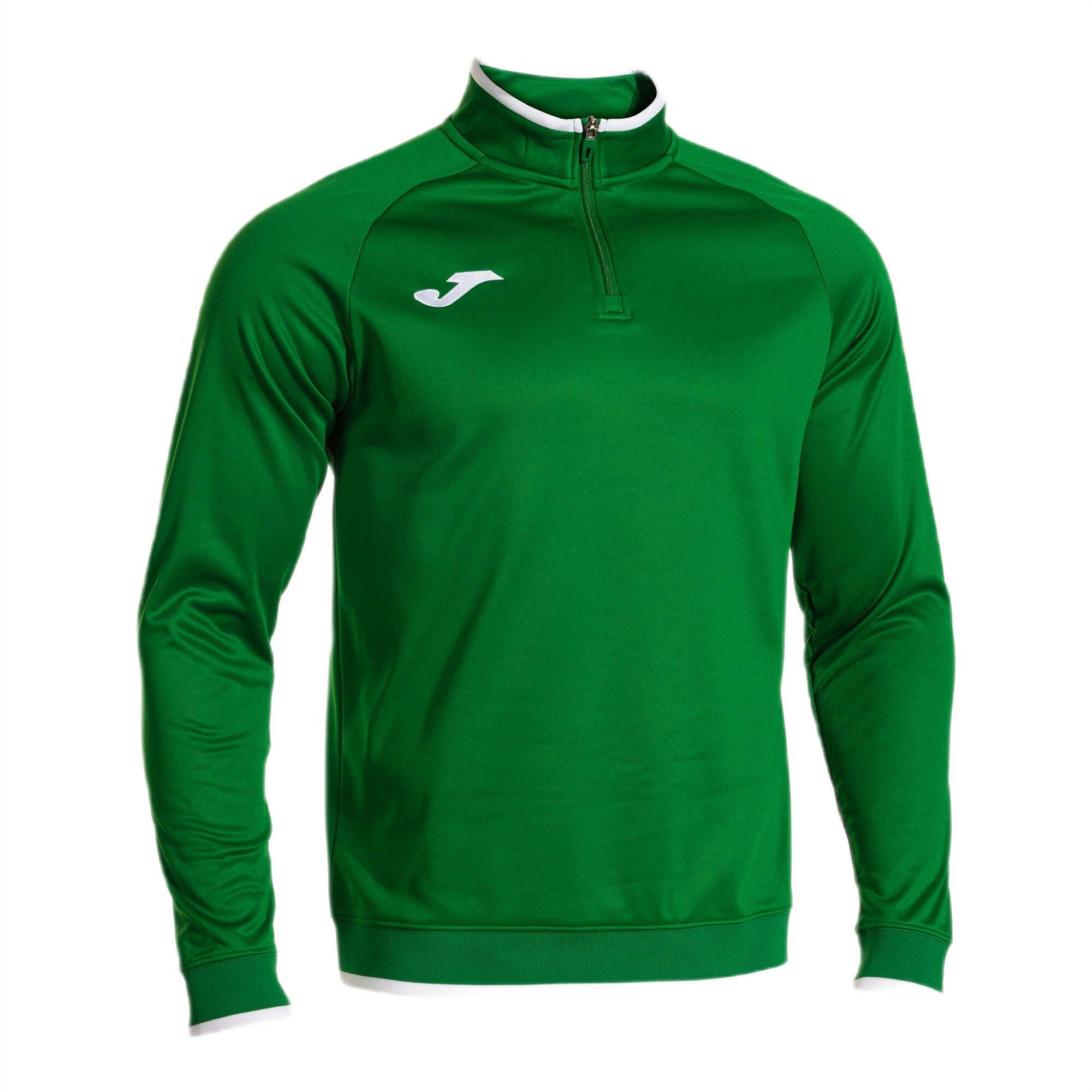 Joma Sweatshirt Pullover Combi Premium (Half-Zip, Stehkragen) grün Herren