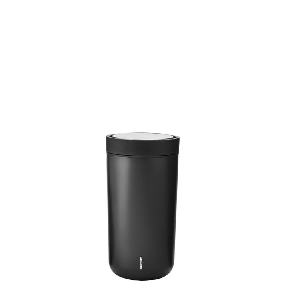 Stelton Thermobecher To Go Click, Edelstahl, 200 ml, Isolierbecher, mit Thermoeffekt black metallic