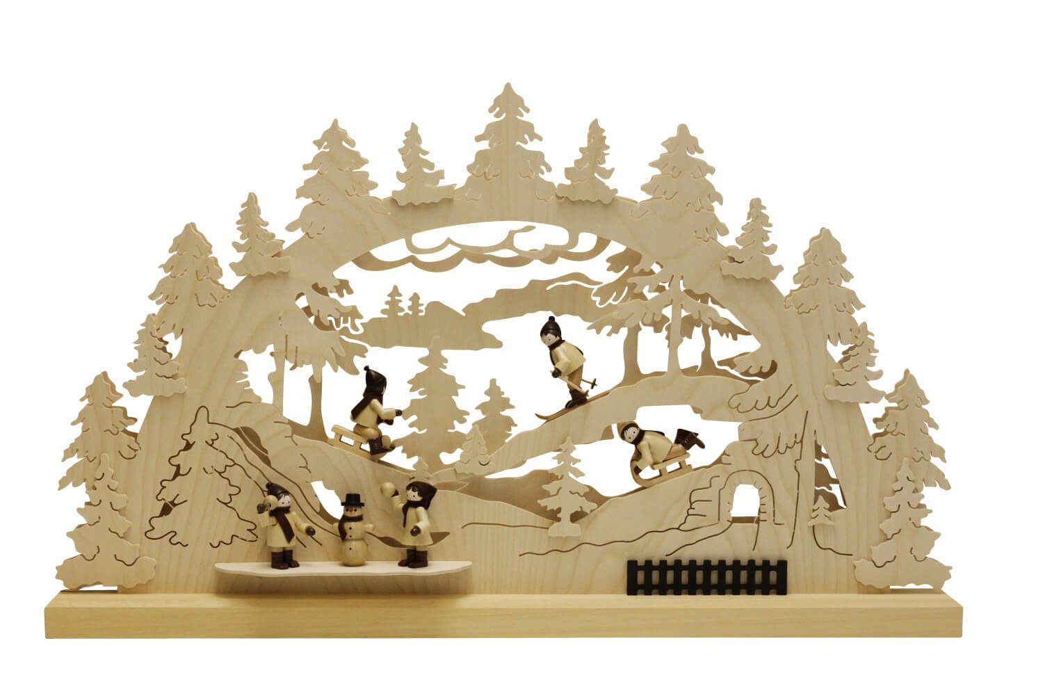 Volkskunstwerkstatt Romy Thiel Schwibbogen Schwibbogen Winterlandschaft, 63 cm von Romy Thiel