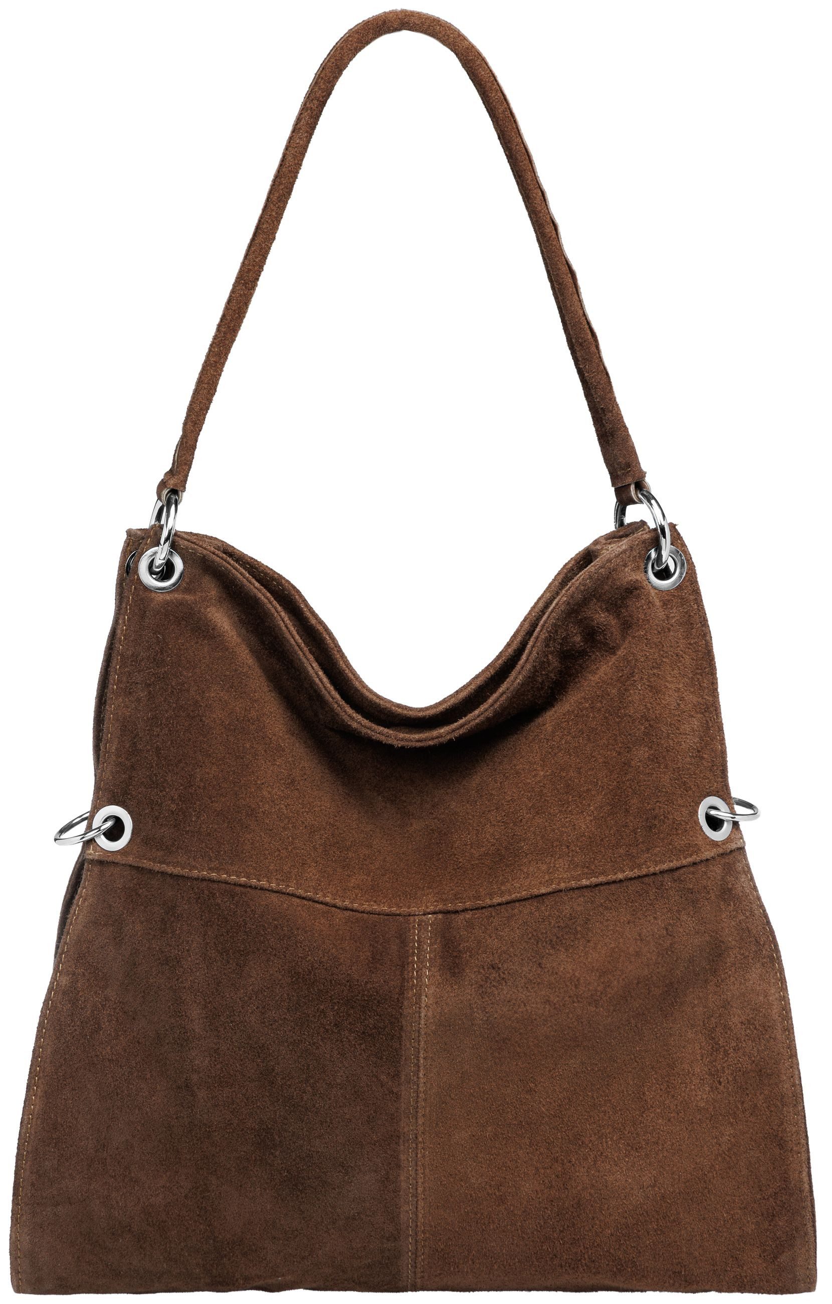 Schultertasche Große Vintage Damen Leder Handtasche - PREMIUM LINE - Modell No.805
