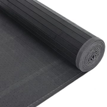 Teppich Teppich Rechteckig Schwarz 80x1000 cm Bambus, vidaXL, Rechteckig