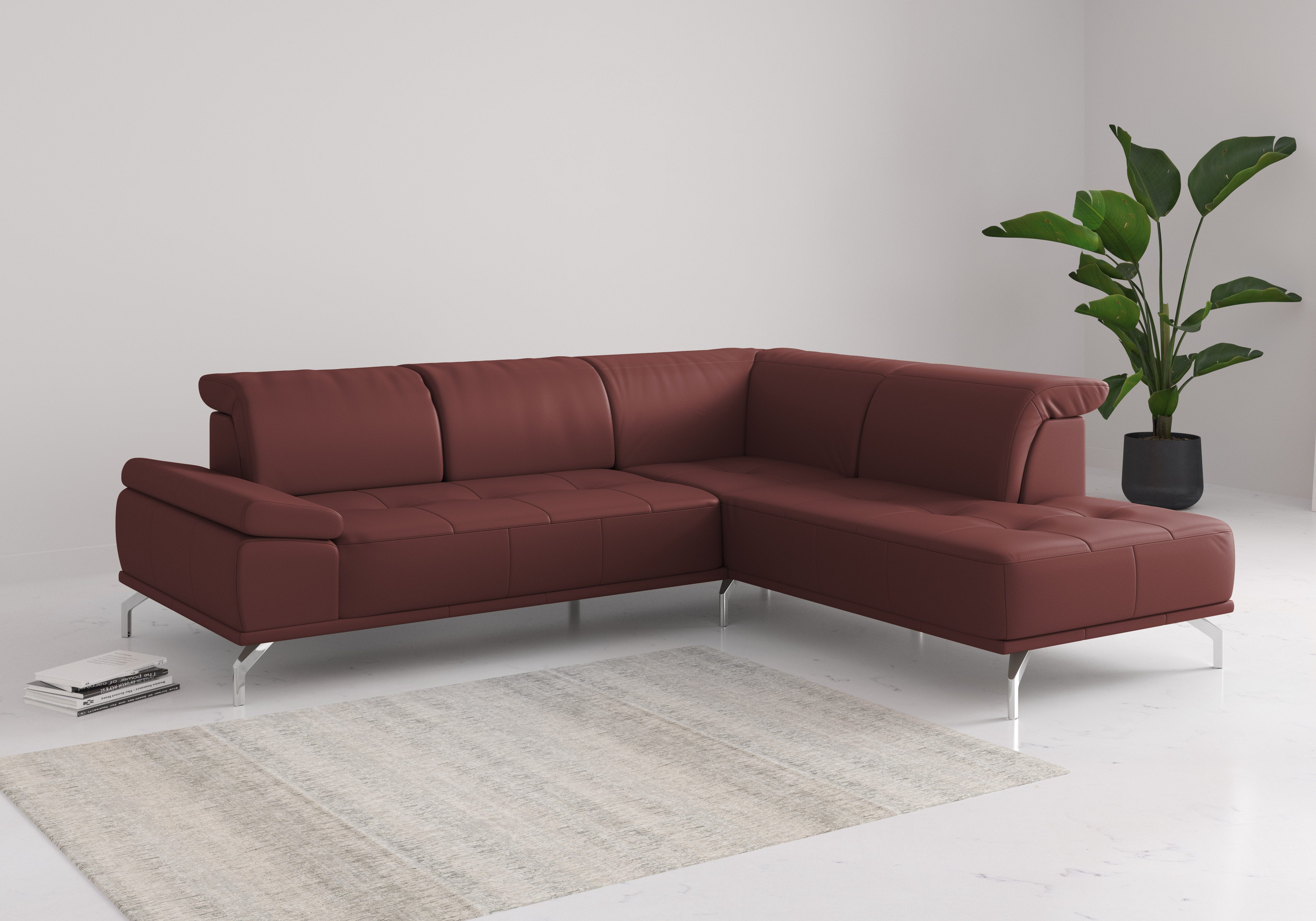 Places of Style Ecksofa "Caluna", Inkl.Sitztiefenverstellung, wahlweise mit günstig online kaufen