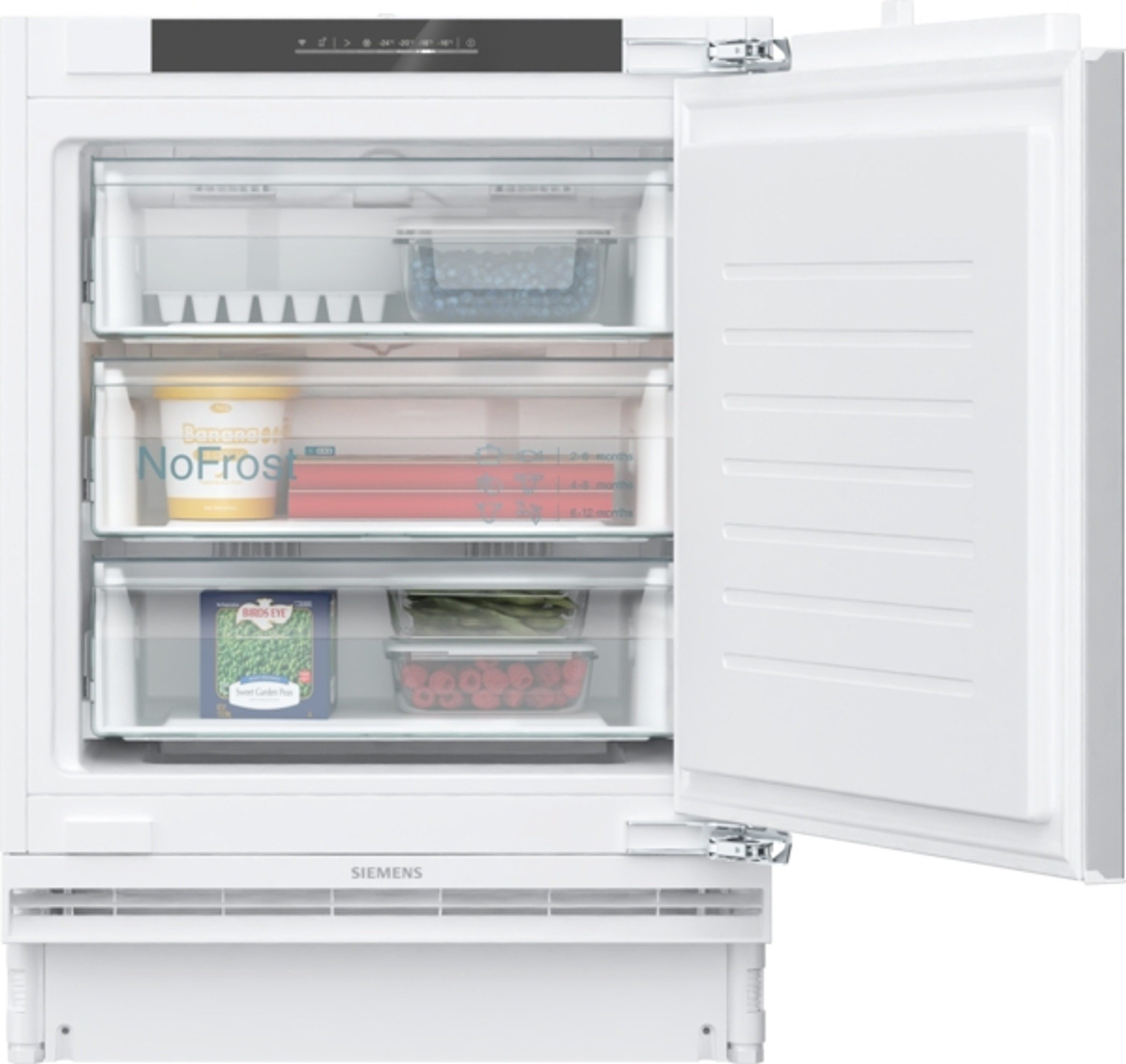 SIEMENS Einbaugefrierschrank iQ500 GU21NADE0, 82 cm hoch, 60 cm breit, Unterbau-Gefrierschrank mit No Frost