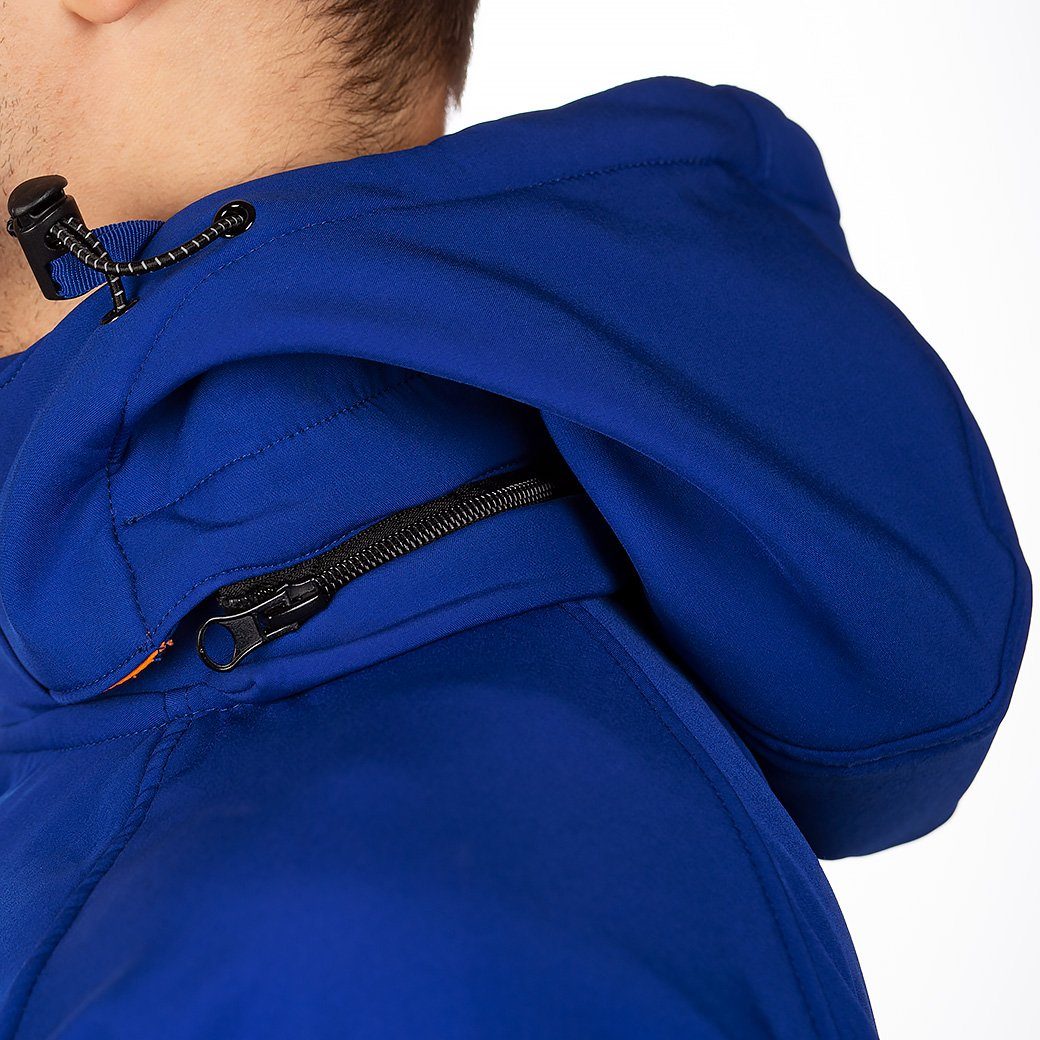 Geographical Norway Softshelljacke Herren Regular Fit Jacke batexico mit Reißverschlusstaschen und Aufnäher am linken Oberarm
