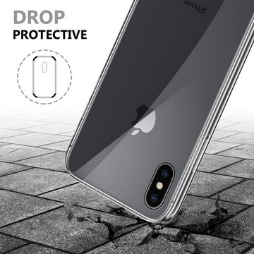 Cadorabo Handyhülle Apple iPhone X / XS Apple iPhone X / XS, Flexible Case Handy Schutzhülle - Hülle - Back Cover 360° Grad