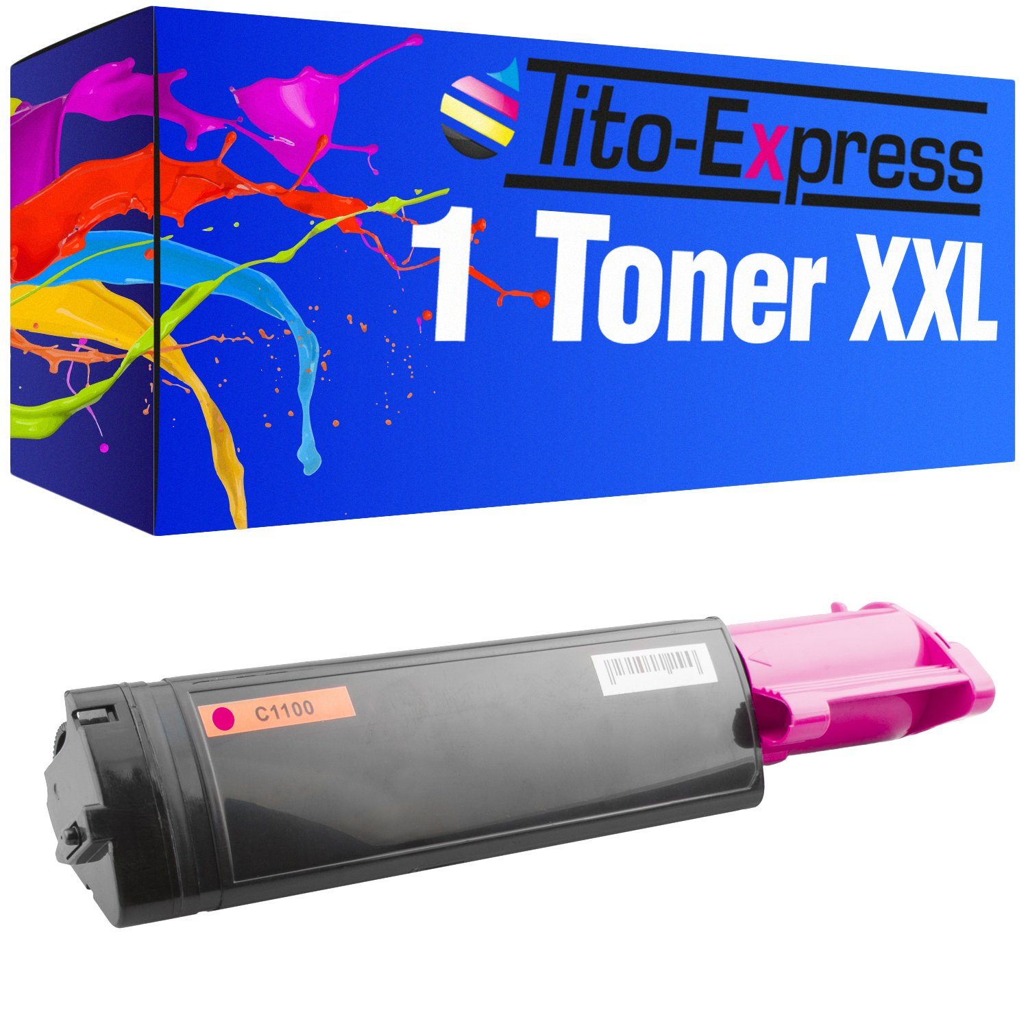 Tito-Express Tonerpatrone Toner ersetzt Epson C1100 C 1100, (1x Magenta), für Aculaser C1100 C1100N CX11NF CX11NFC CX-11NFT Series