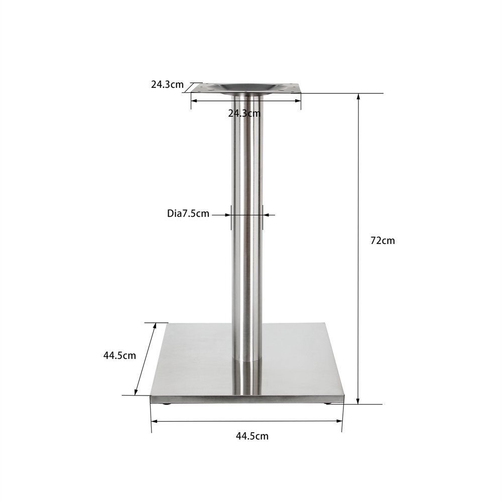 Melko Furniture Leg Table Leg Stainless Steel 72CM Table Frame Table Base Table Base Foot, (Piece, 1-pc., Furniture Leg), Robust