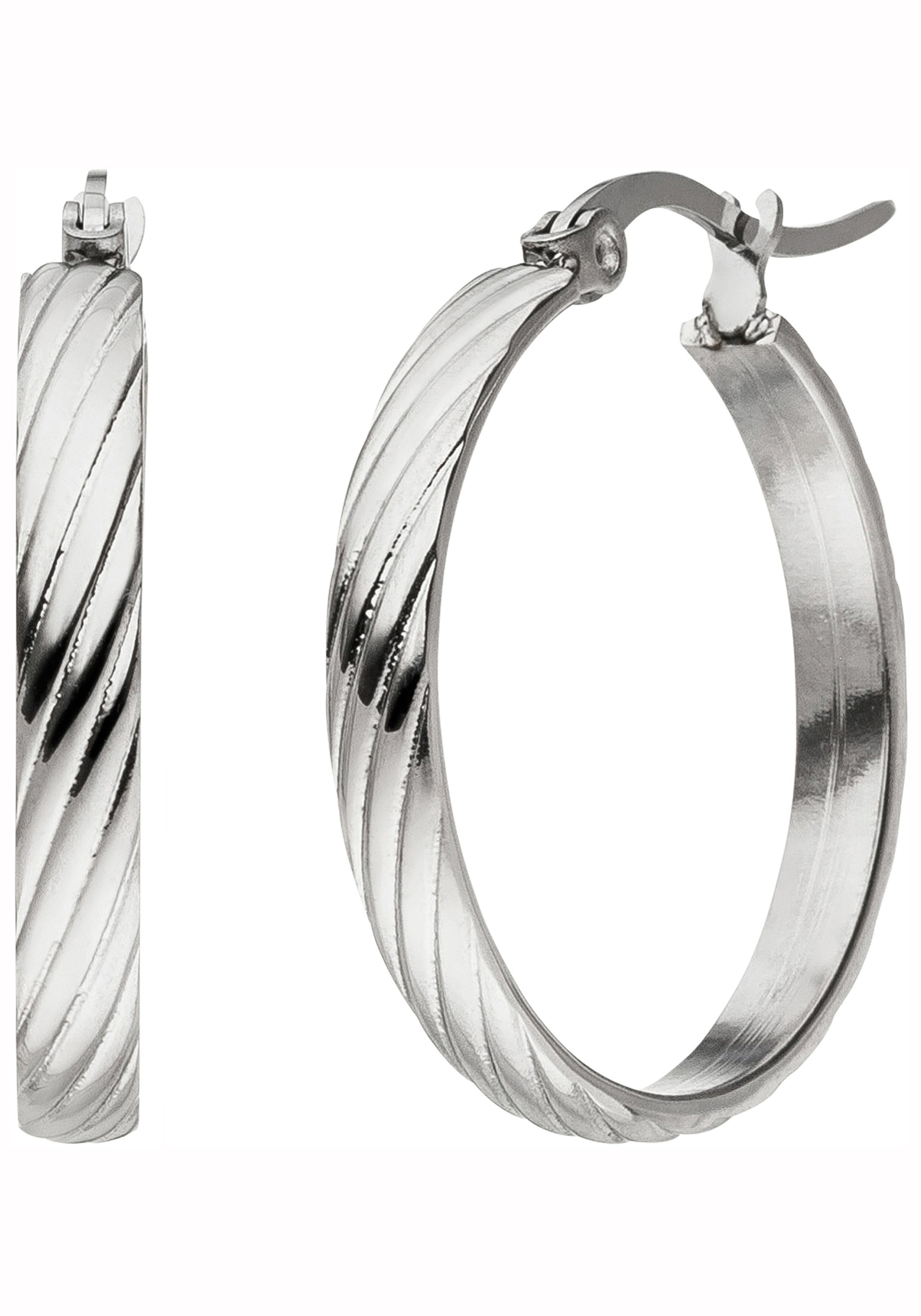 JOBO Paar Creolen, aus Edelstahl 26 mm günstig online kaufen