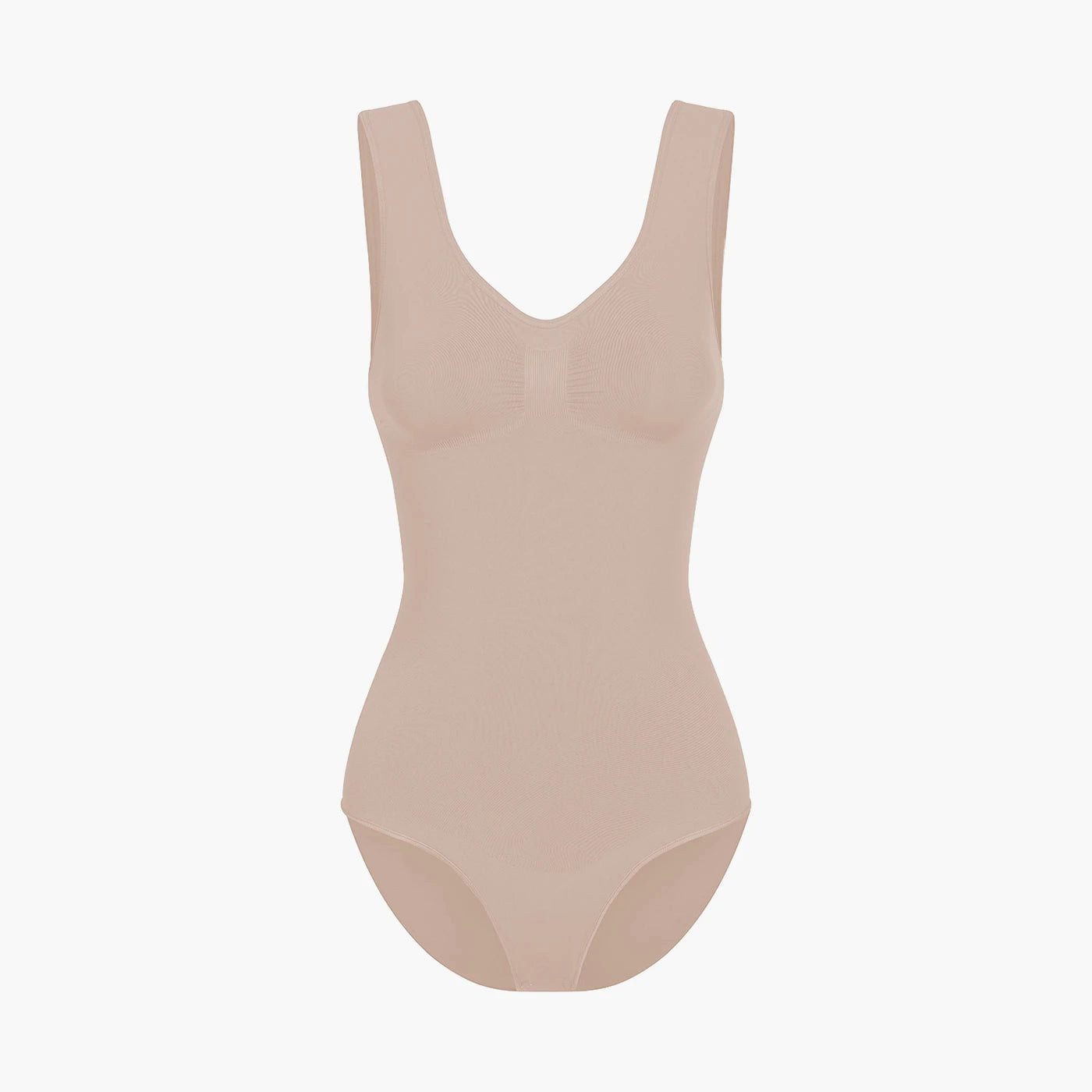 cfab Shaping-Body Tank Bodysuit Sculpting Shapewear mit Slip-Beige-XL (1-tlg)