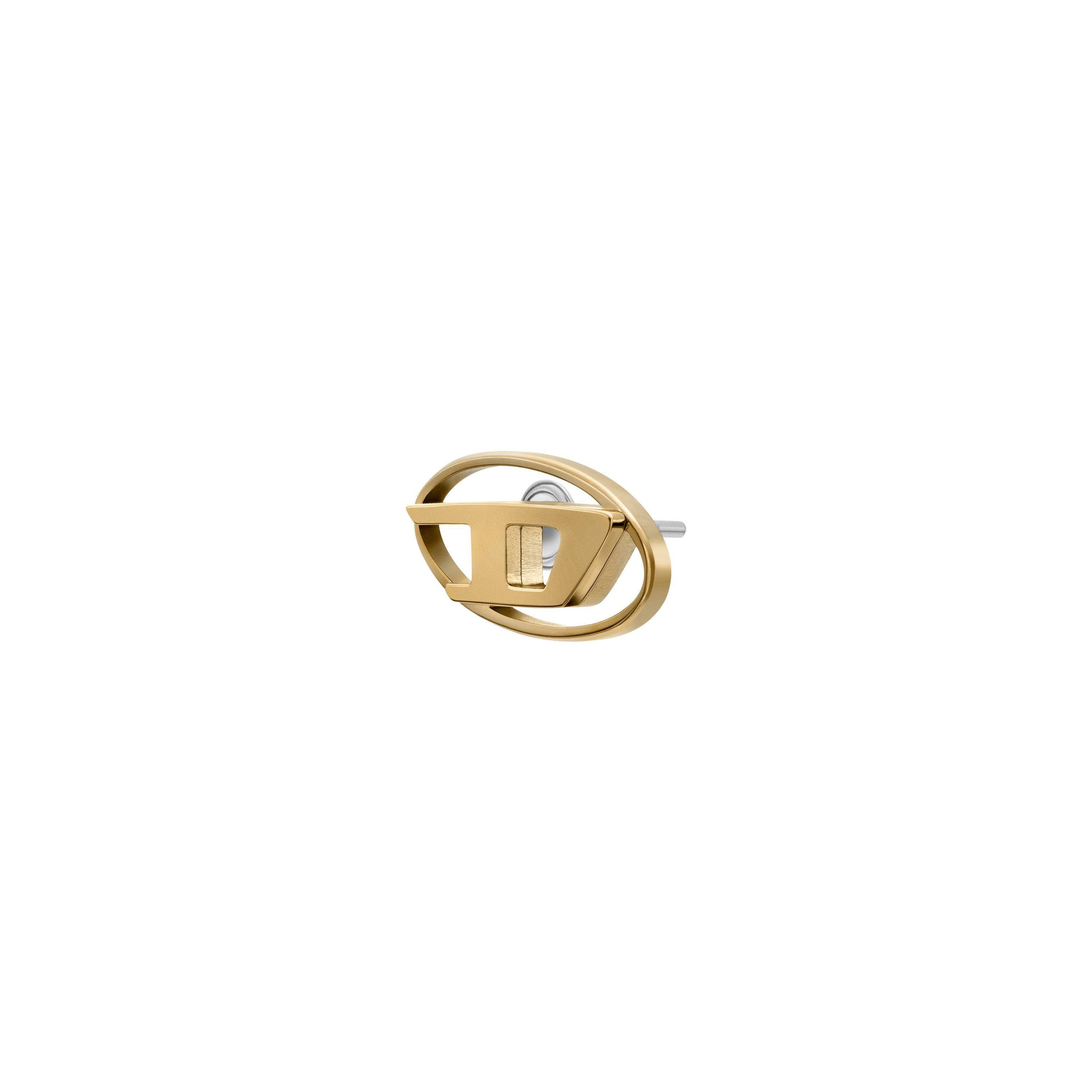 Diesel Single-Ohrstecker Schmuck Geschenk Edelstahl Ohrringe OVAL D LOGO