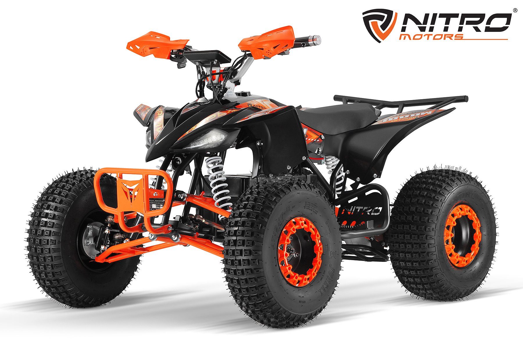 ATV Quad mit 8" Differential 48V Motors Nitro E-Quad Elektro Replay midi 1000W Orange Kinder