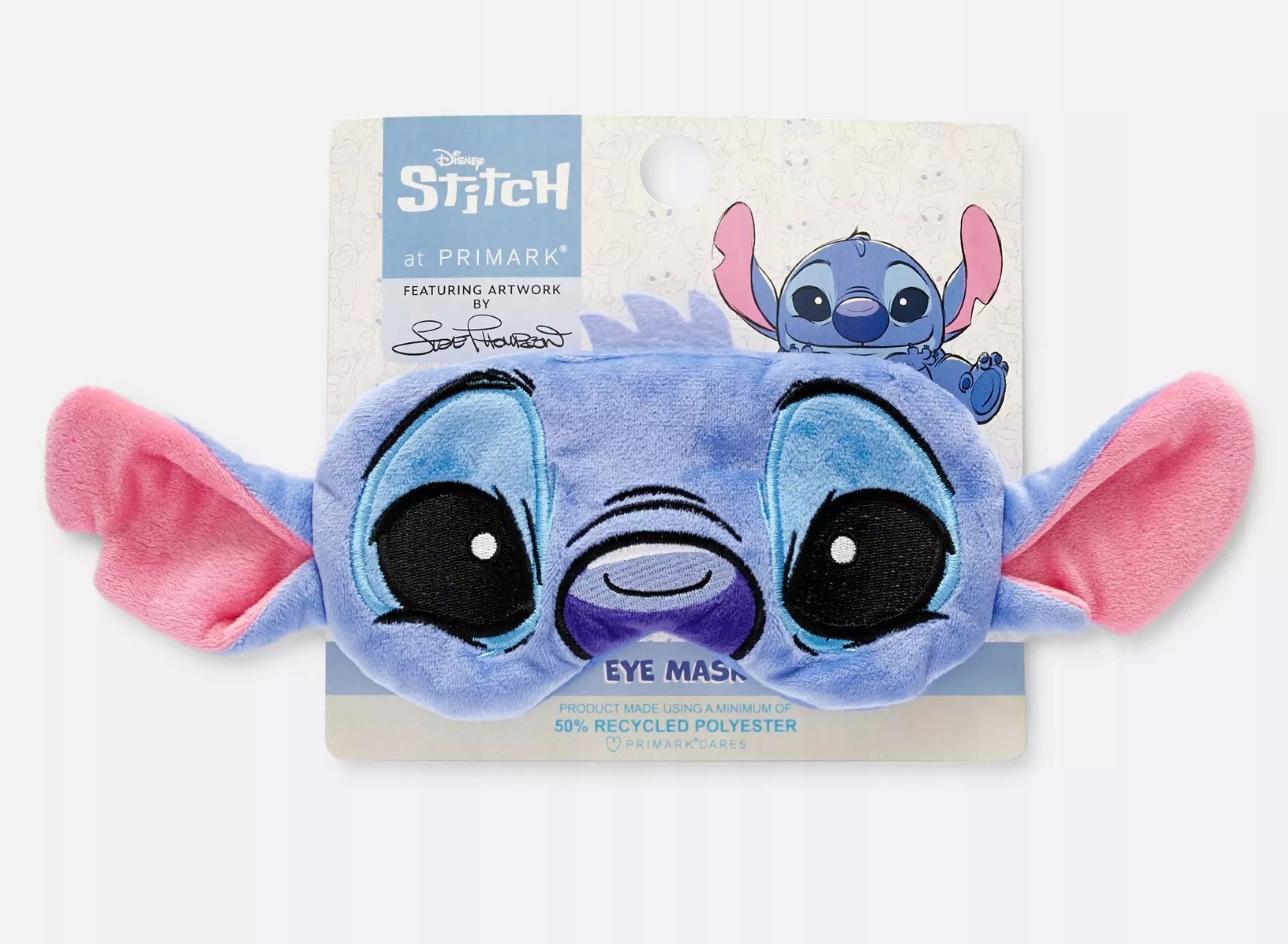 Festivalartikel Augenbinde Disney Stitch Schlafmaske Primark–Weiche Augenmaske für Kinder&Eltern, 1-tlg.