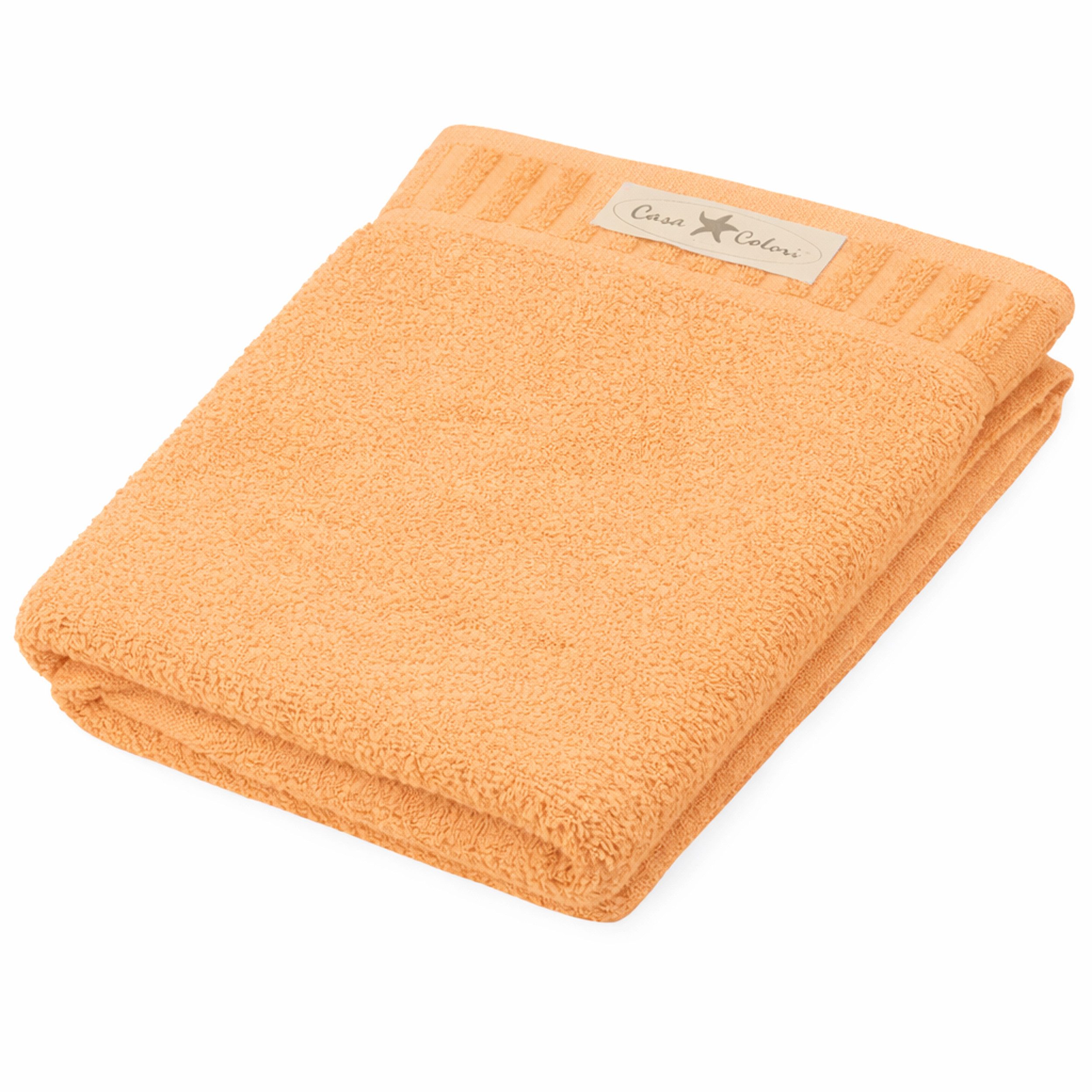 Casa Colori Duschtuch Uni, Frottier (1-St), Hohe Farbbrillanz, Einfache Pflege