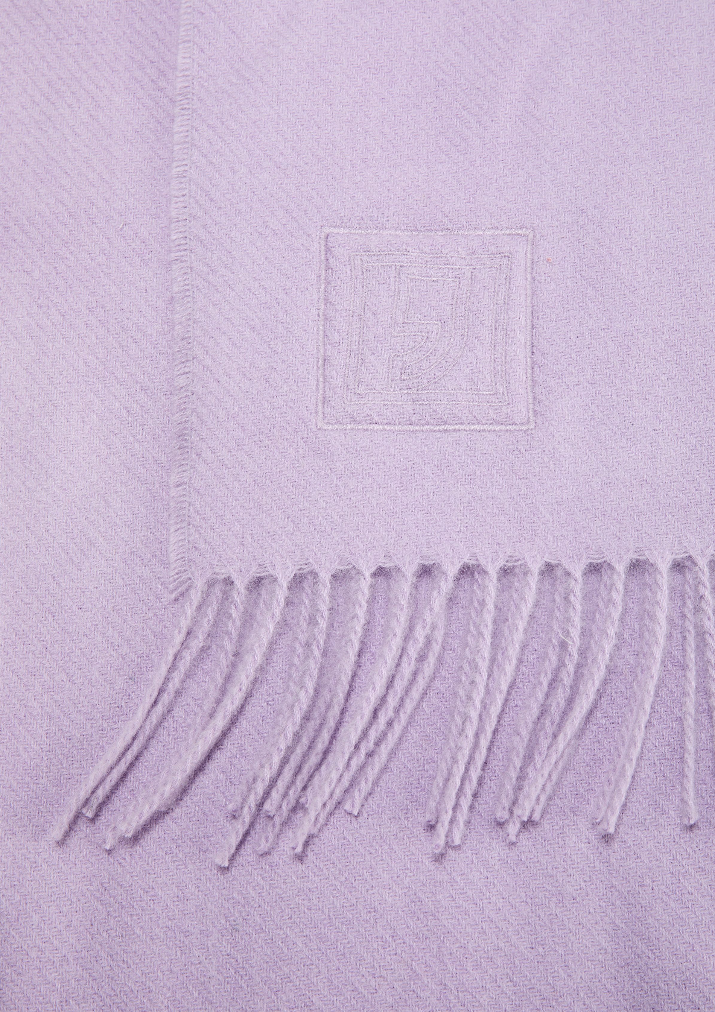 Wollmix, lavendel Halstuch aus Fransen Comma Schal