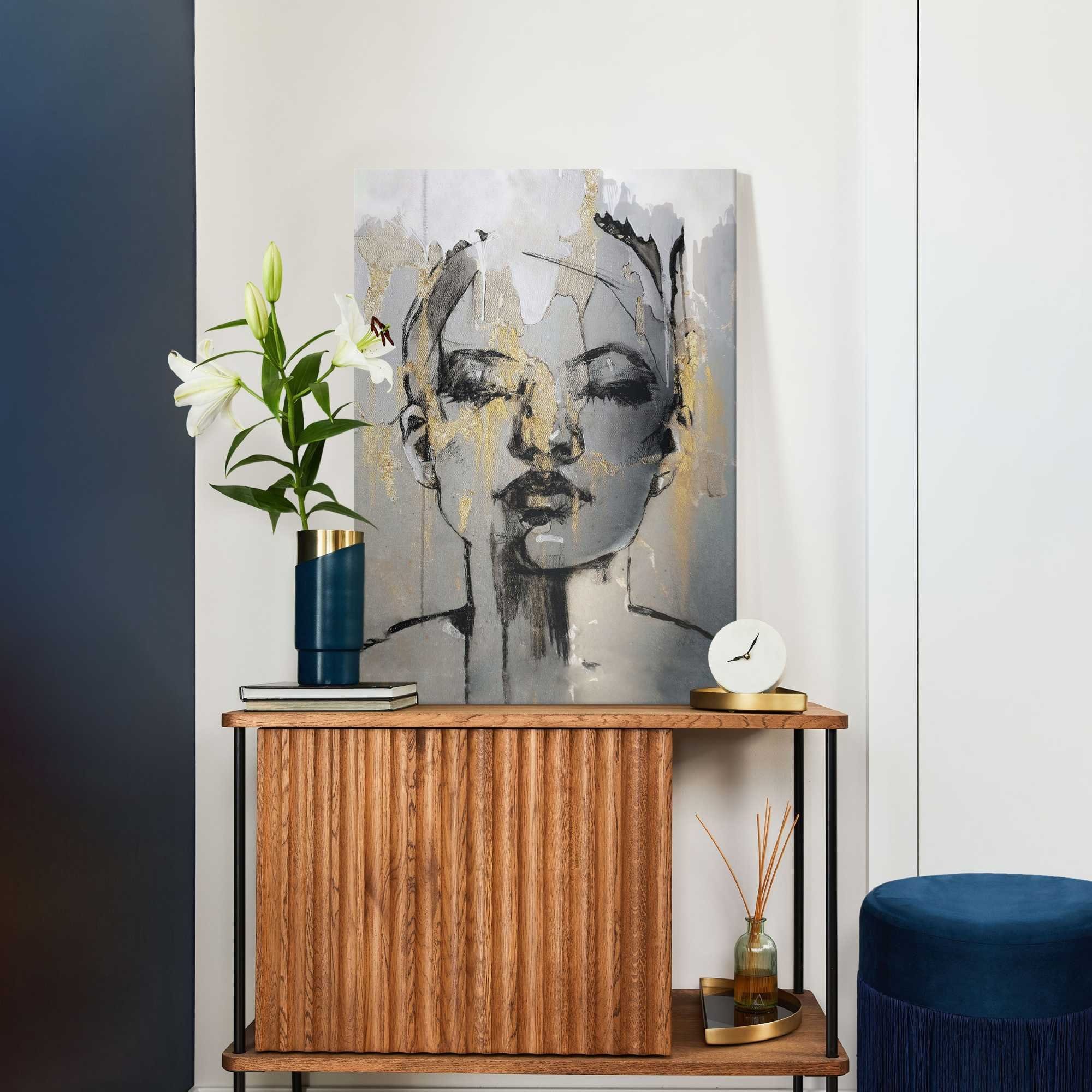 Reinders! Leinwandbild Goldenes Gesicht günstig online kaufen