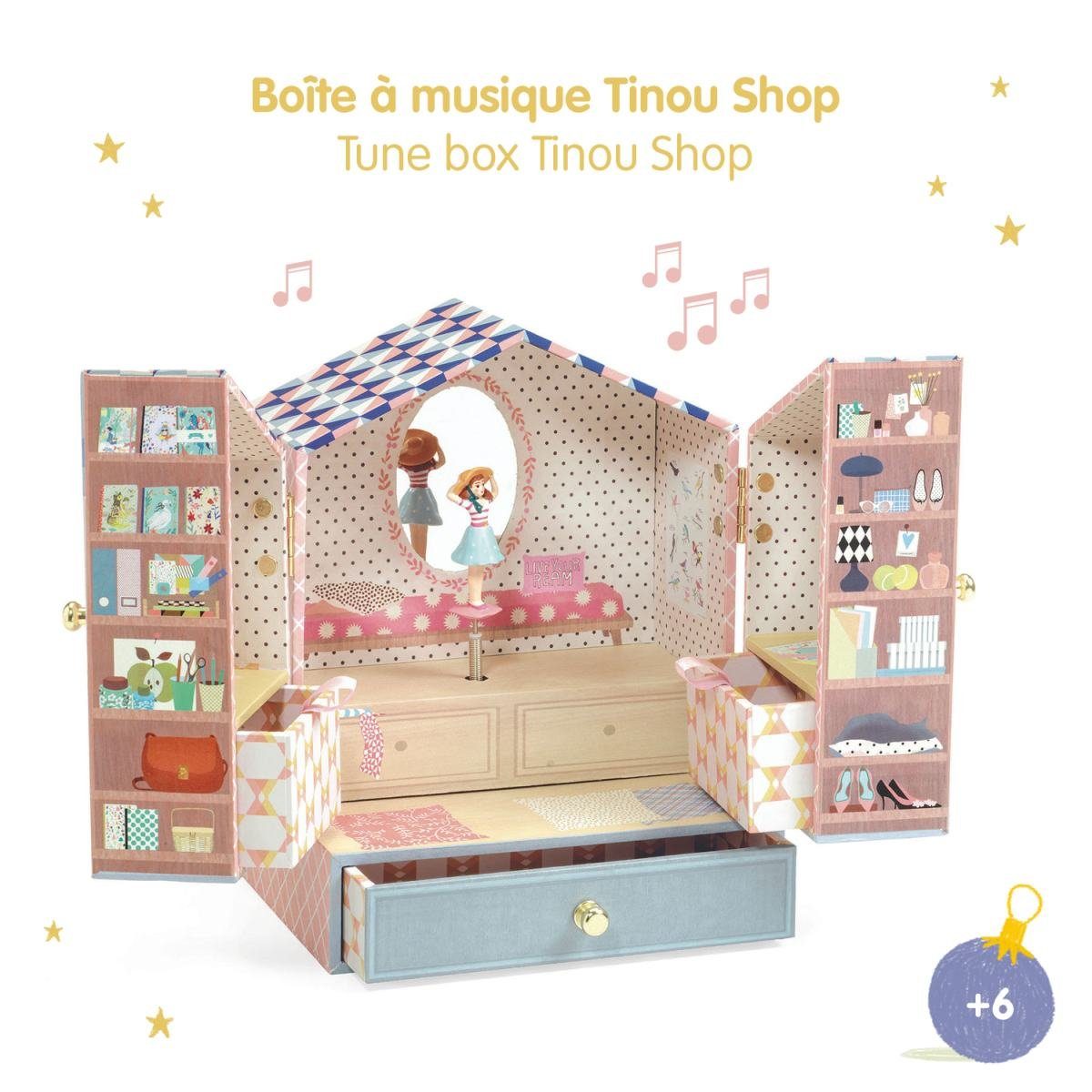 DJECO Schmuckkasten Schmuckkästchen: Tinou Shop Musik Schmuckdose
