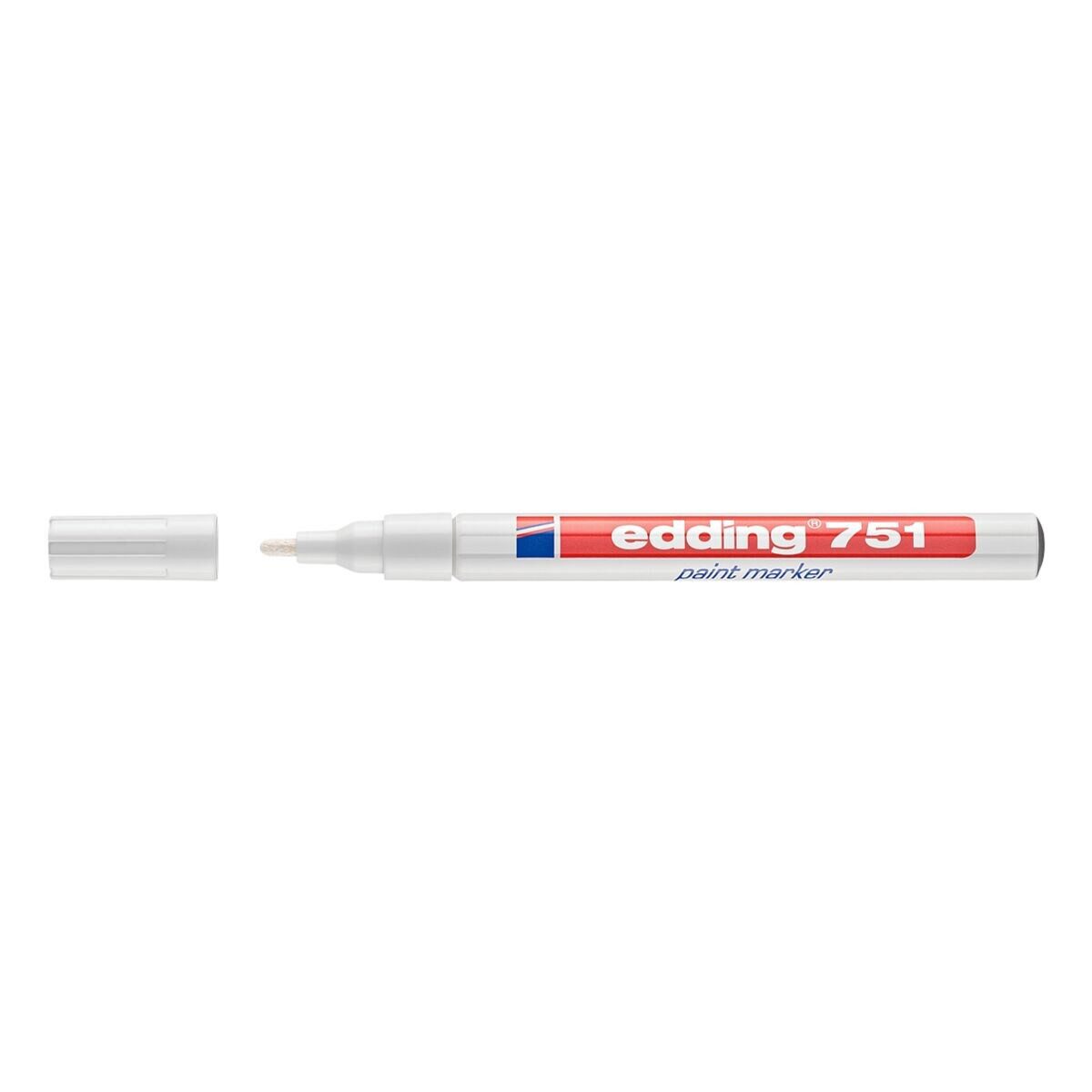 edding Lackmarker 751, (1-tlg), Strichstärke 1-2 mm, wasserfest, voll deckend