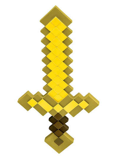 Metamorph Kostüm Minecraft - Goldschwert Spielzeugwaffe, Die typische Minecraft-Waffe in der Gold-Variante
