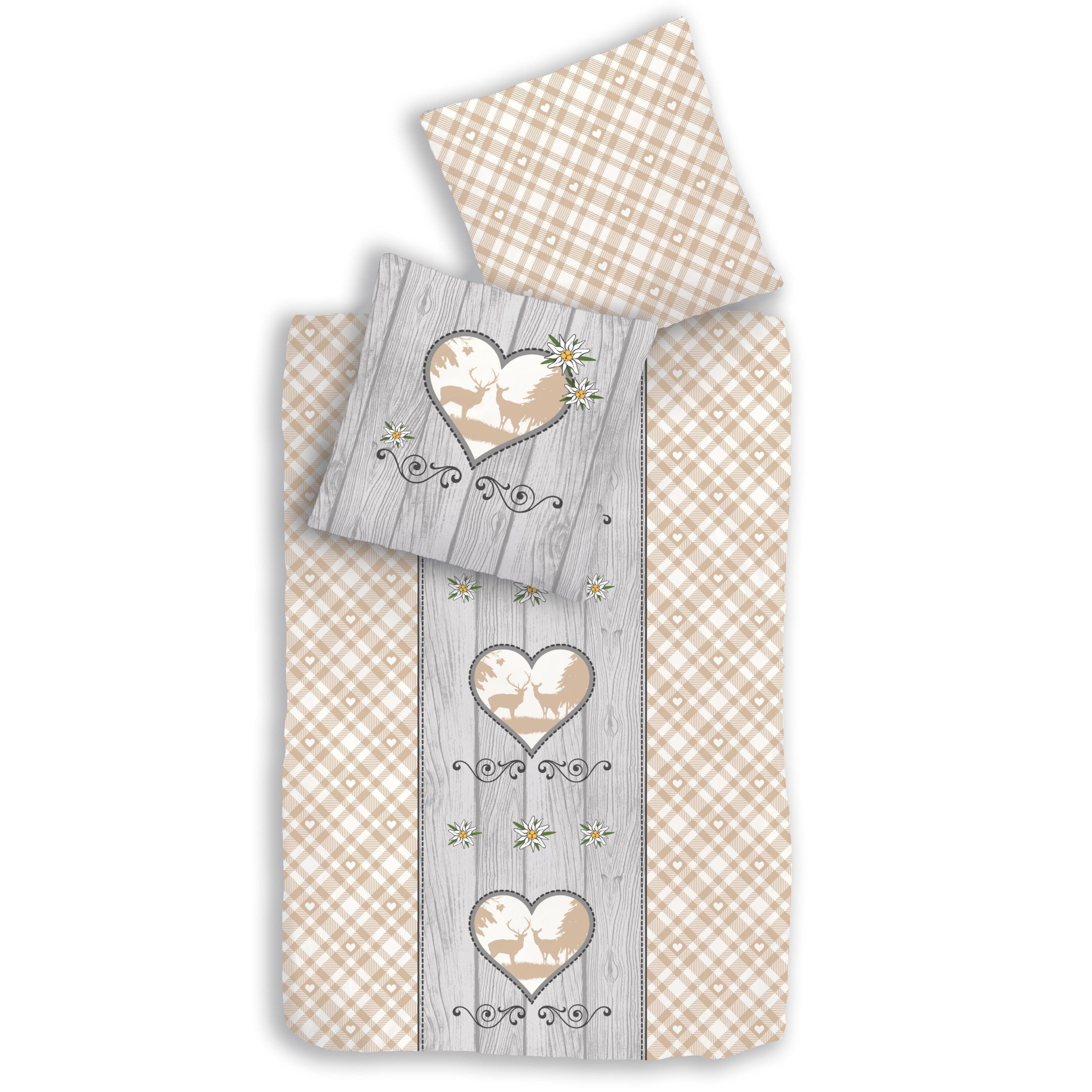 MTOnlinehandel Bettwäsche Landhaus Vintage, 100% Baumwolle, Renforcé, 4 tei günstig online kaufen