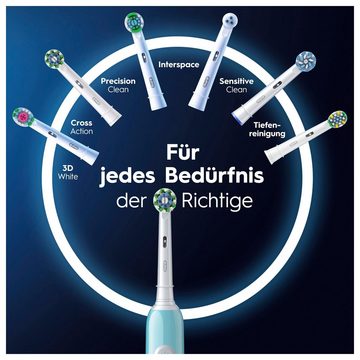 Oral-B Elektrische Zahnbürste PRO Series 1, Aufsteckbürsten: 1 St., Drucksensor