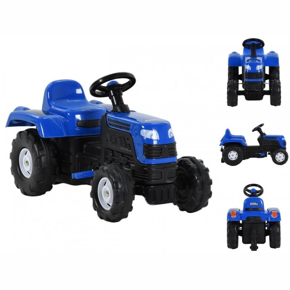 vidaXL Tretfahrzeug Trettraktor für Kinder Blau