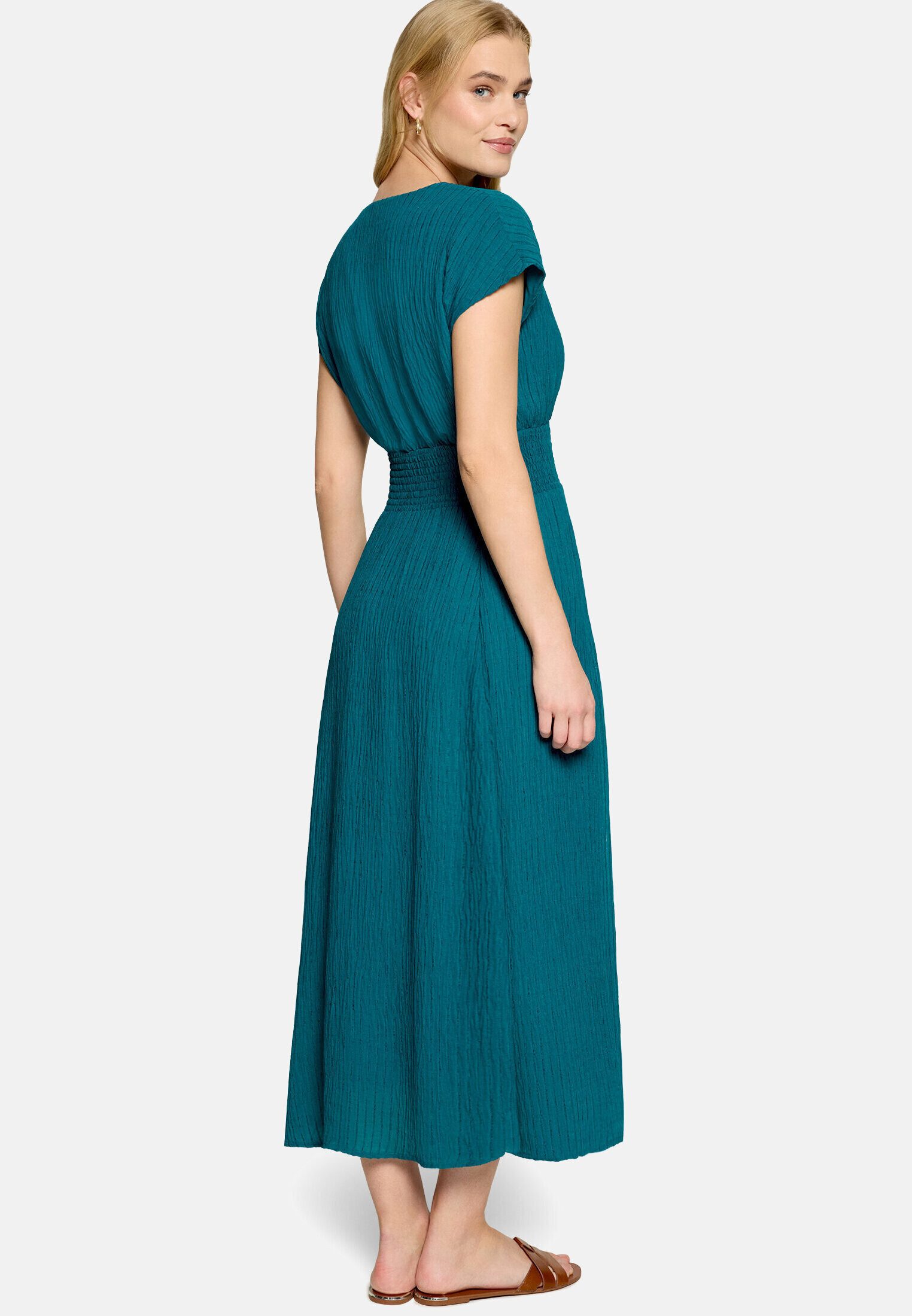 Zero Maxikleid Damen mit elastischem Bund Material