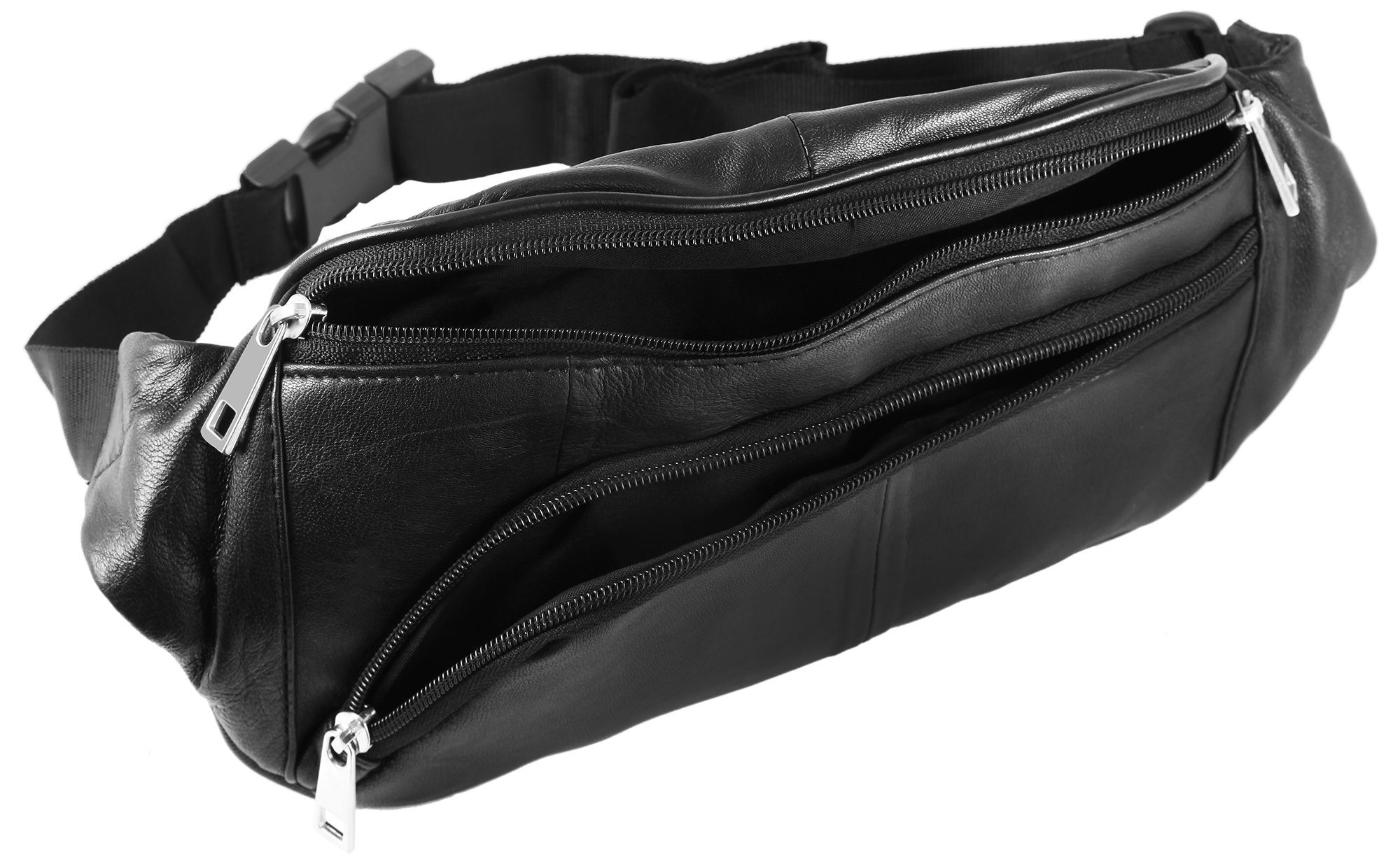 STEINMEISTER Bauchtasche Kamel Unisex Hüfttasche Gürteltasche aus Echtleder – Bild 4 von 5