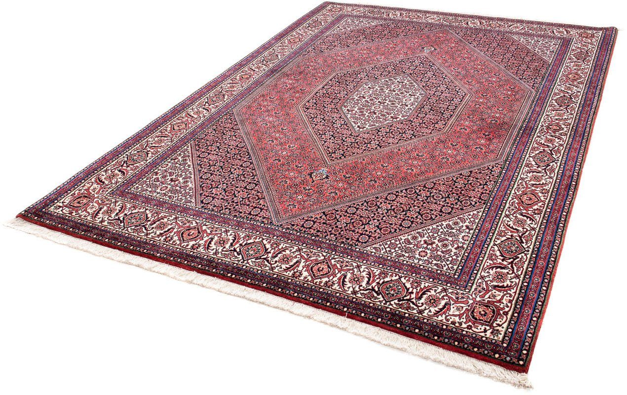 Orientteppich Perser - Bidjar - 245 x 170 cm - rot, morgenland, rechteckig, Höhe: 15 mm, Wohnzimmer, Handgeknüpft, Einzelstück mit Zertifikat