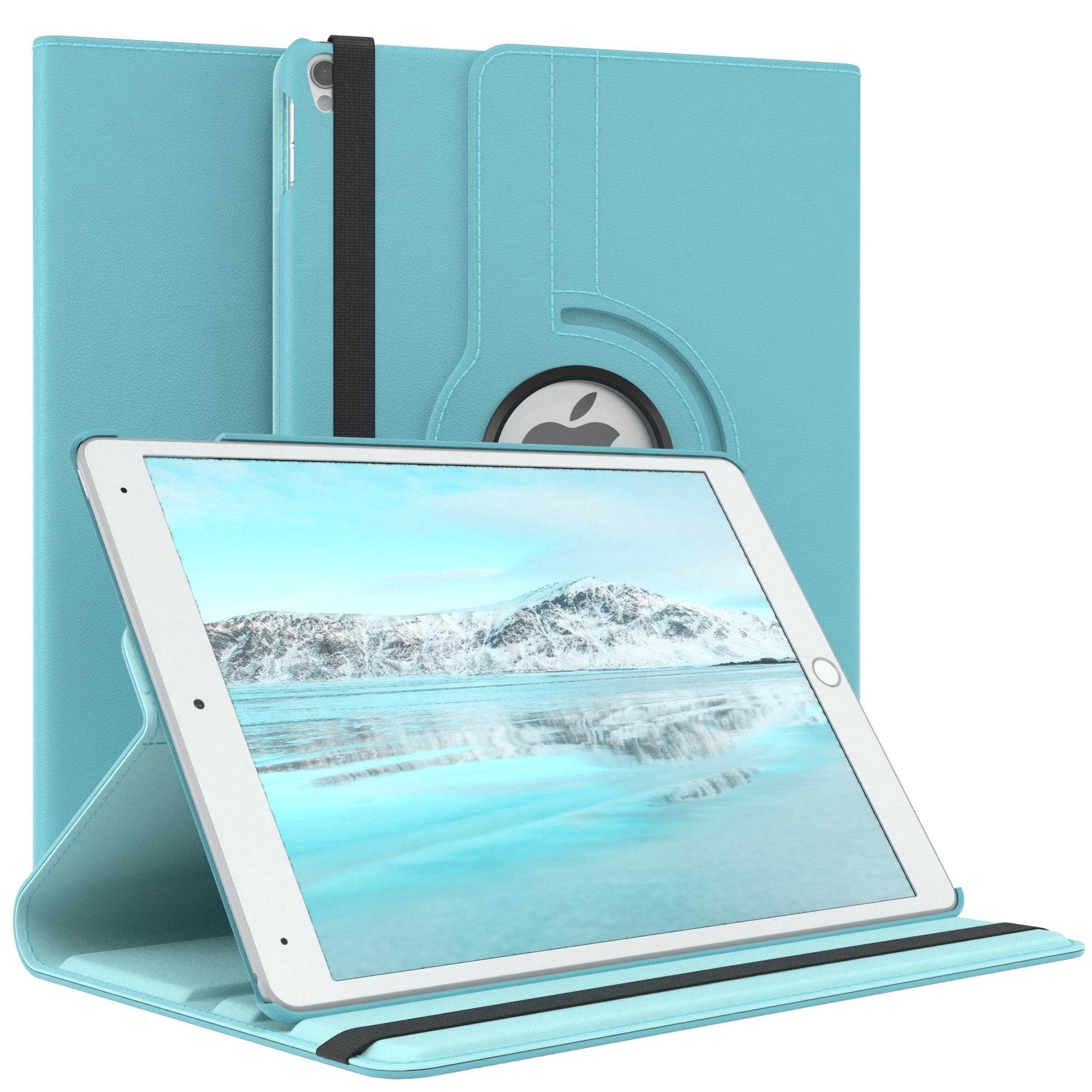 EAZY CASE Tablet-Hülle Rotationcase für iPad Air 3. Gen. & Pro 10,5" 2017 10,5 Zoll, Schutzasche für Tablets Flipcase Hülle Kratzschutz Displayschutz Blau