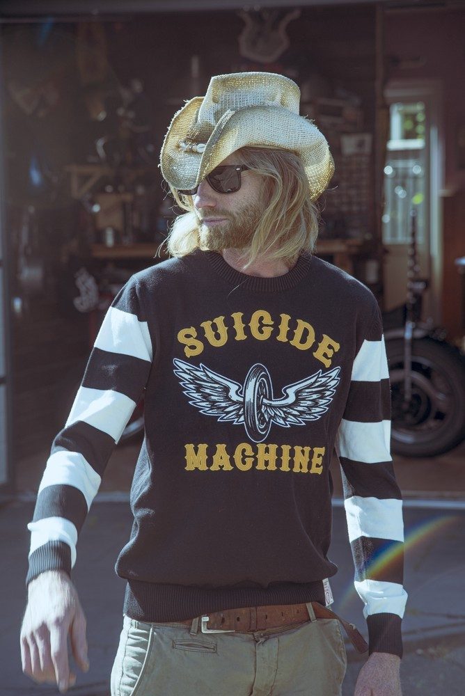 13 1/2 Motorradjacke Outlaw Suicide Machine Sweater – Bild 4 von 4