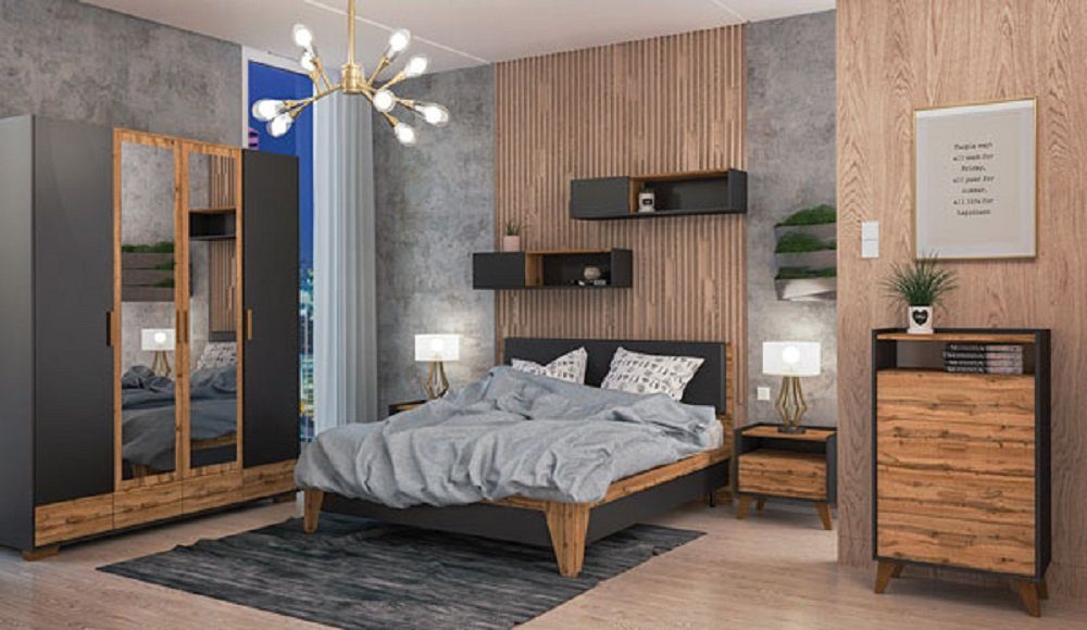 Feldmann-Wohnen Einzelbett SKANDI 200 x (Bett), 90 cm Liegefläche