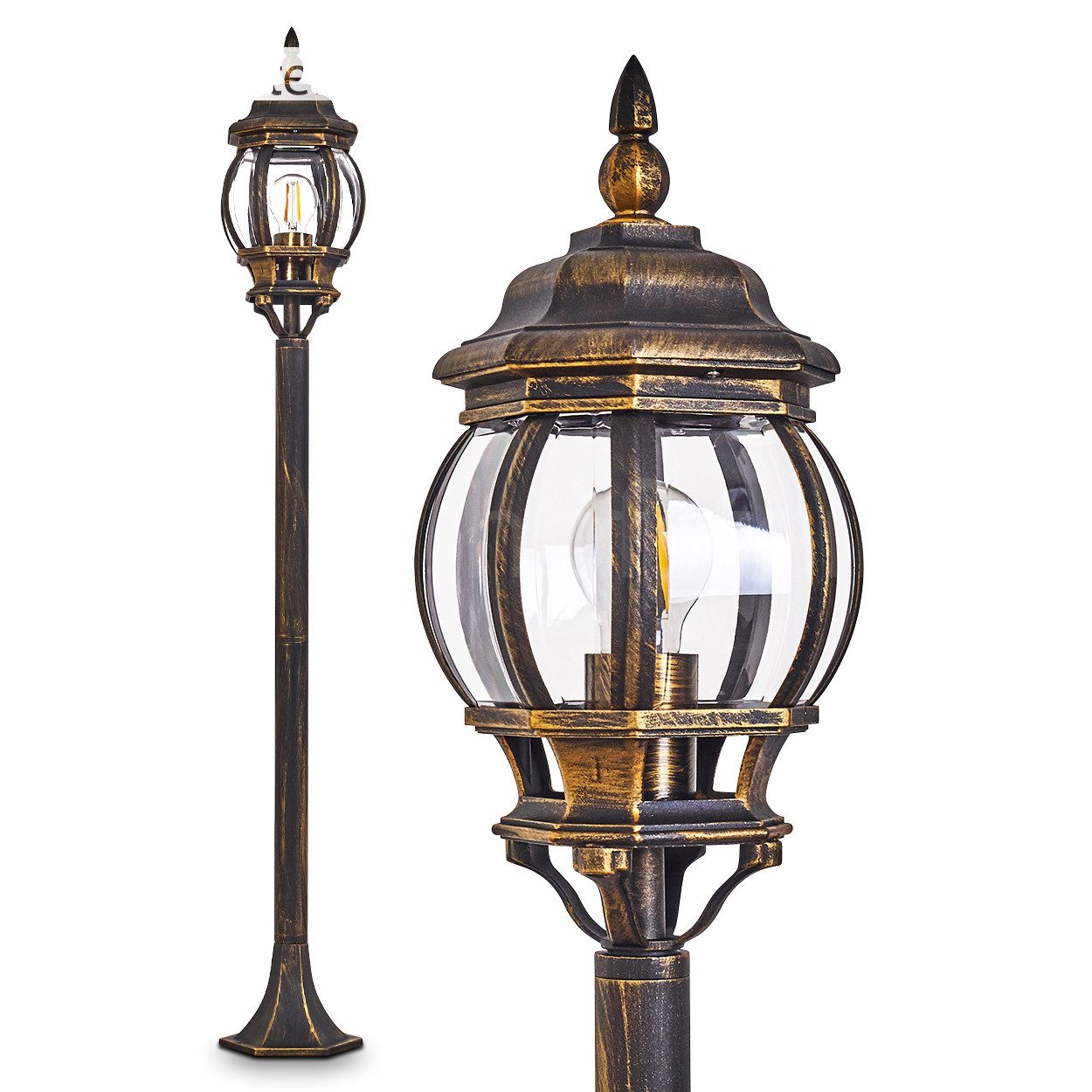 hofstein Außen-Stehlampe »Meyen« Außenleuchte Wegeleuchte in antikem Look, günstig online kaufen