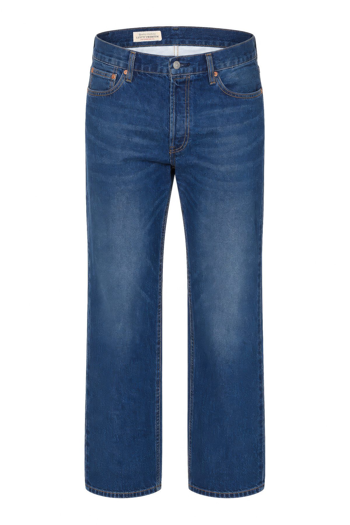Levi's® Straight-Jeans Herren Jeans 501® LEVI'S ORIGINAL gerader Passform, robuster Denim