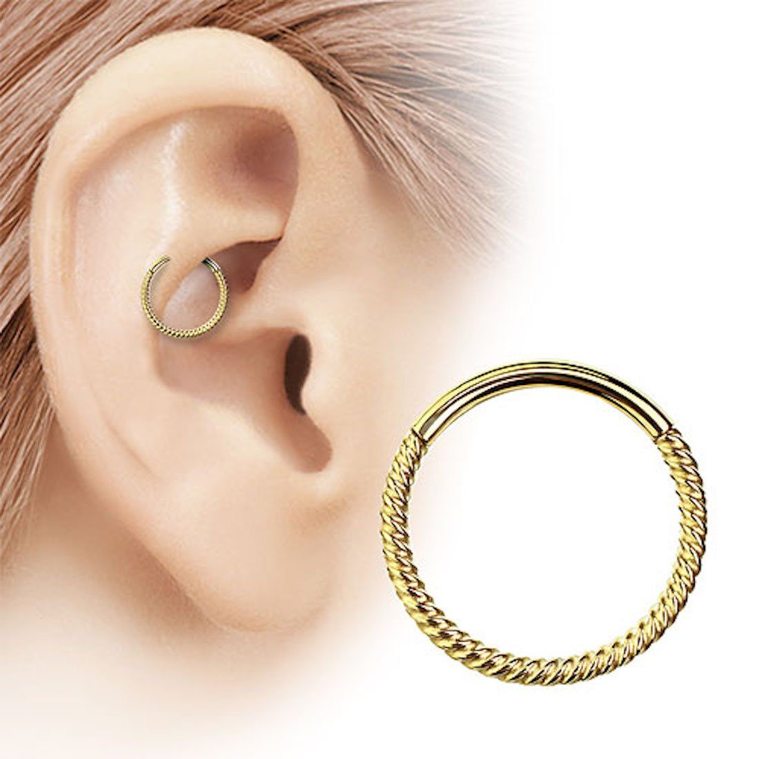 Taffstyle Nasenpiercing Piercing Segmentring Scharnier Clicker günstig online kaufen