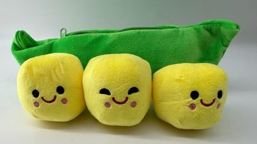 soma Kuscheltier PEA Stuffed Erbse 25 cm Pflanze Puppe Kawaii für Kinder (1-St), Super weicher Plüsch Stofftier Kuscheltier für Kinder zum spielen