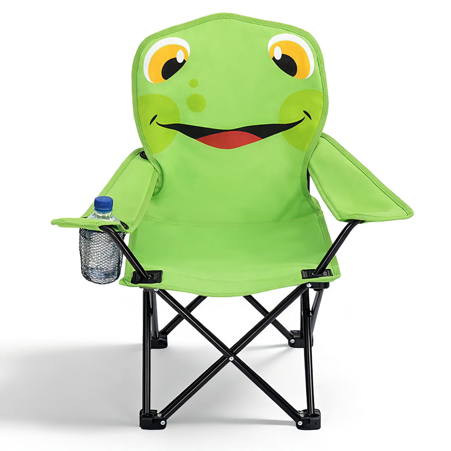 SUNULA Campingstuhl Kinder Klappstuhl Gartenstuhl Camping Kinderklappstuhl Anglerstuhl, Kinder-Anglersessel, wählbar als Bär, Elefant, Frosch oder Löwe