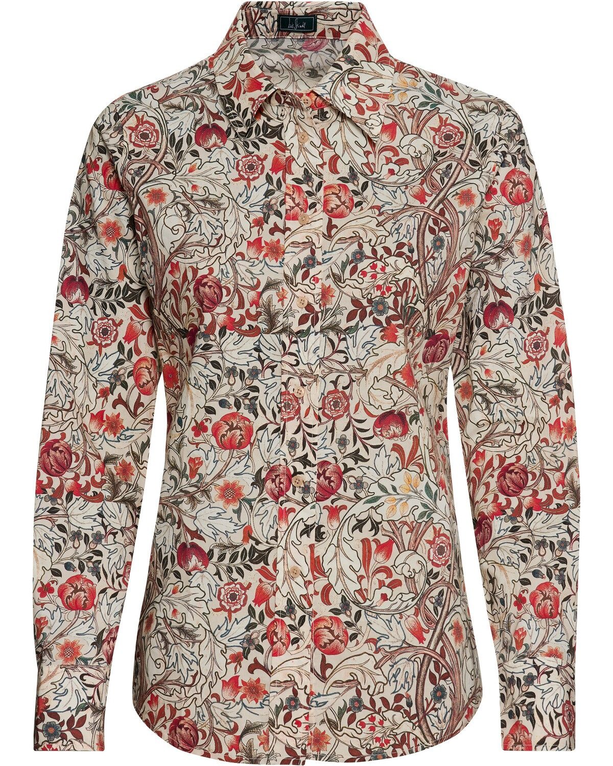 Luis Steindl Hemdbluse Popeline-Bluse mit Druck
