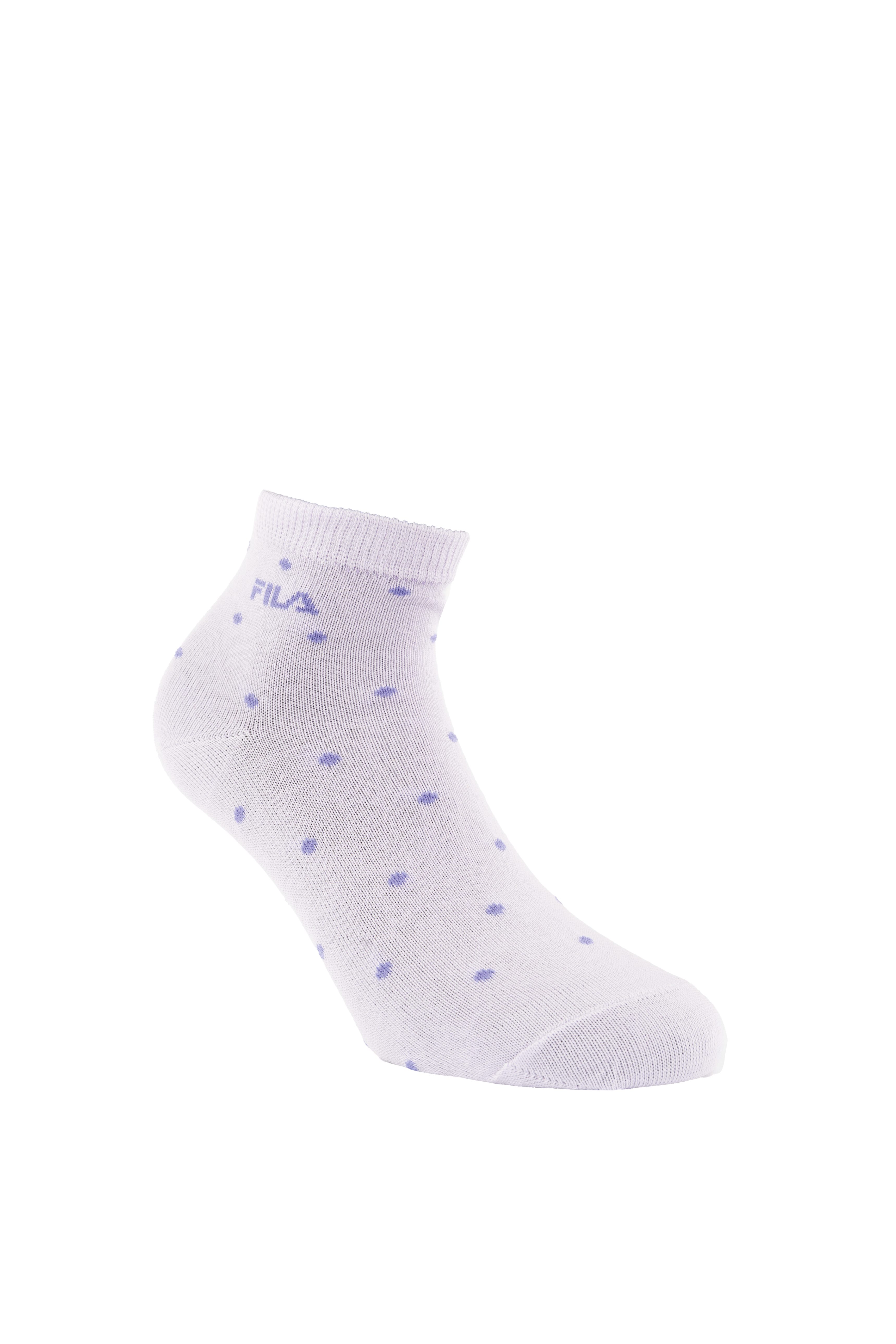 Fila Kurzsocken (3 Paar) mit schmalem Rippenbündchen, gepunktet, Cotton-Mix – Bild 3 von 5