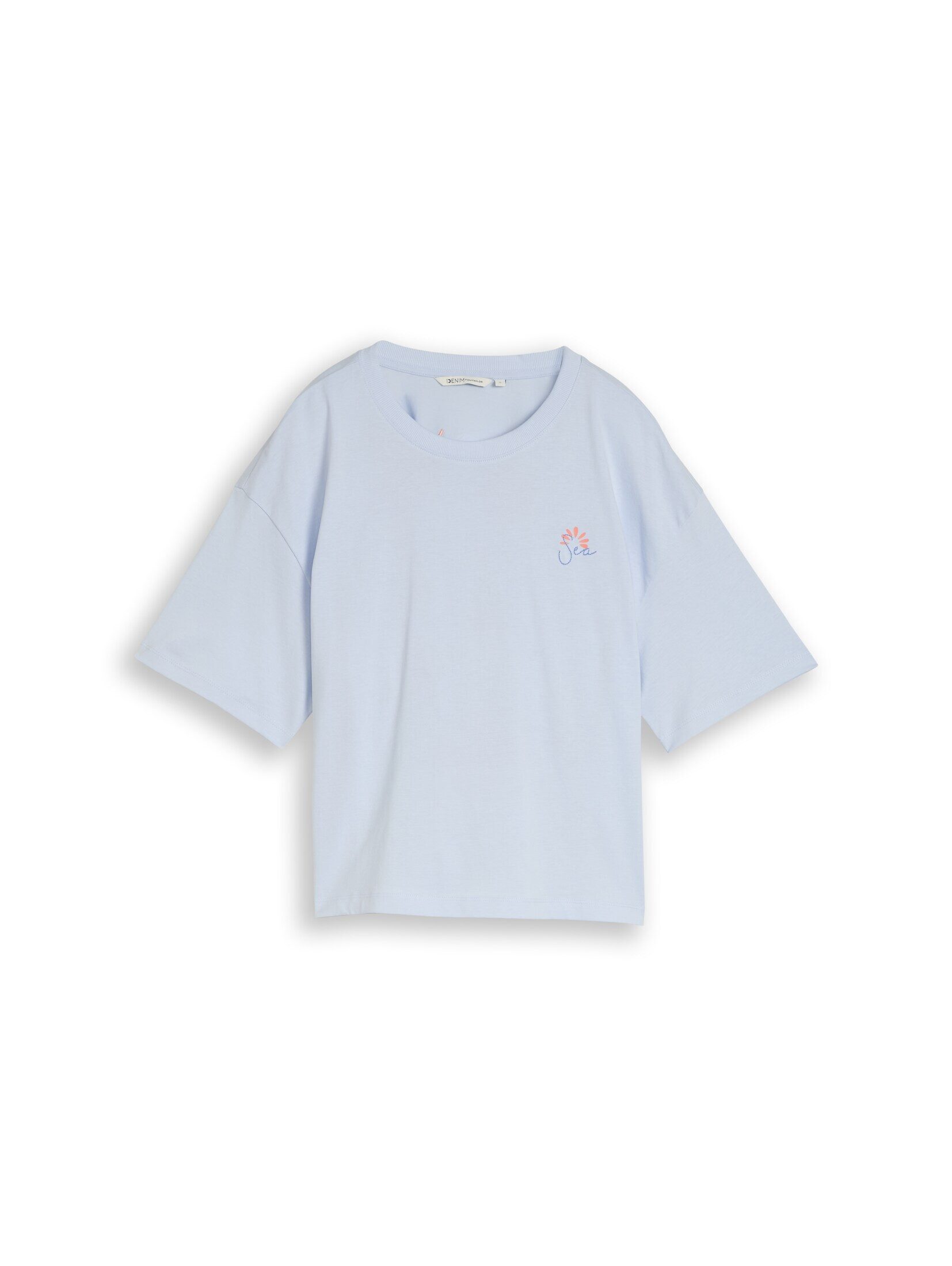 TOM TAILOR Denim T-Shirt T-Shirt Boxy Fit T-Shirt mit Rückenprint