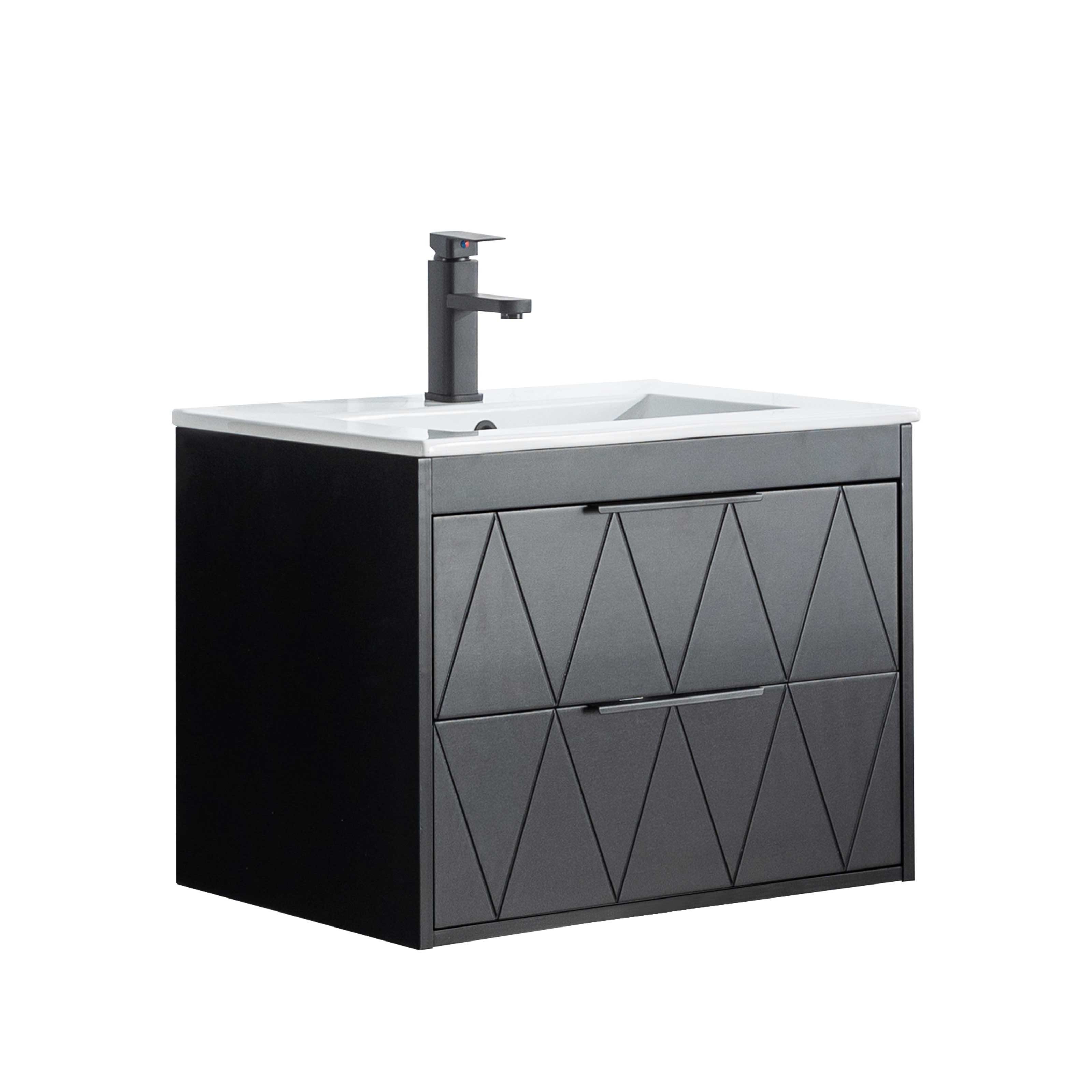 UEV Waschtisch mit Unterschrank, Waschbeckenunterschrank 60cm/75cm/90cm günstig online kaufen