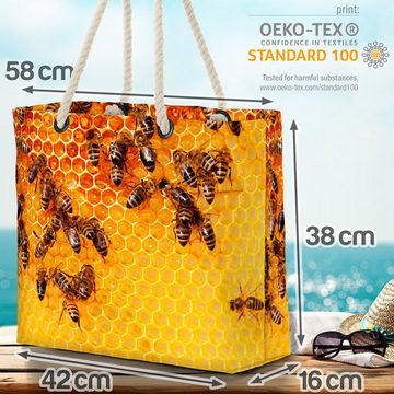VOID Strandtasche (1-tlg), Bienen Honig Bienenwabe Bienen Honig Bienenwabe Honigbiene Maja Frühs