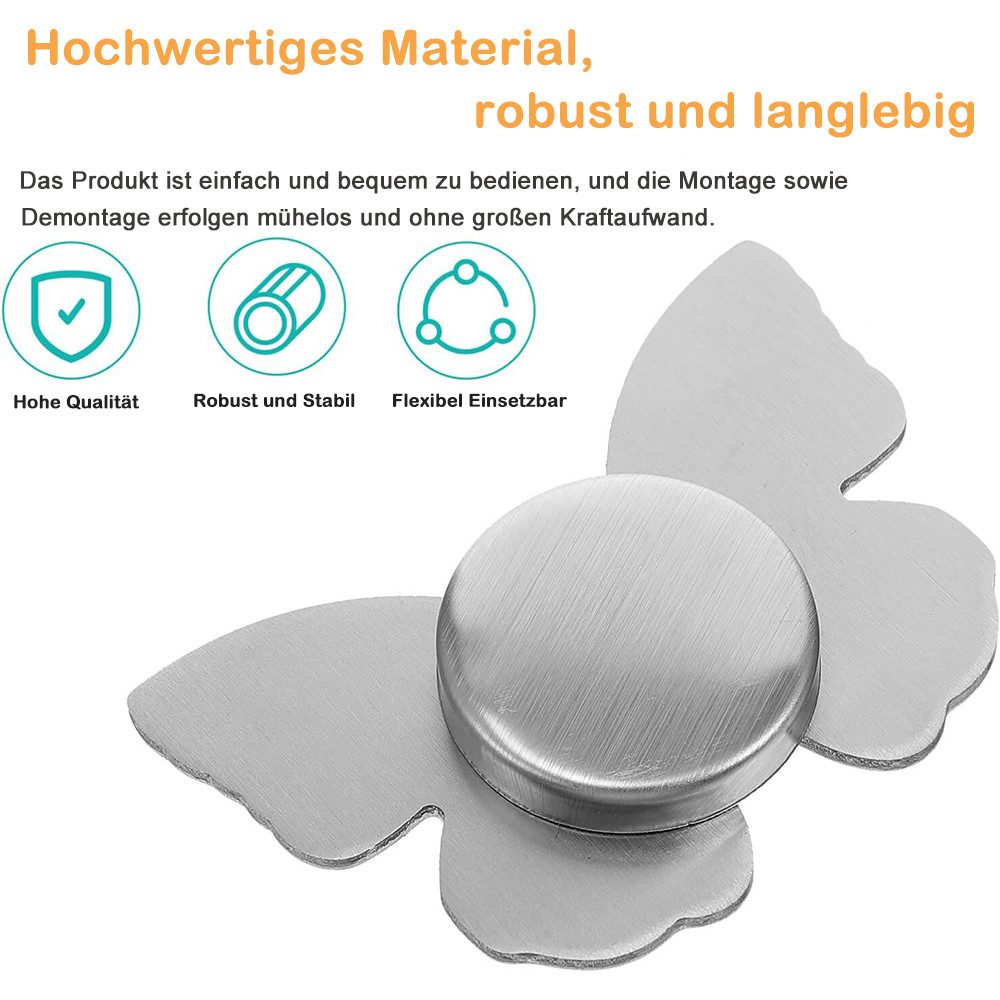 AFKSMILE Tischtuchklammern 8 Stück Edelstahl Tischdeckenklammern, Magnet Tischdeckenbeschwerer, Blumen, Schmetterling Tischtuchklammern für Draußen Hochzeit Pic – Bild 3 von 5