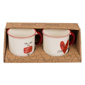 Out of the Blue Tasse 2er Set Tasse "You are my happy place"&"you are my everything"