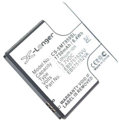 Akkuversum Akku kompatibel mit Samsung GT-I9000 Galaxy S Akku Akku 1300 mAh (3,7 V)