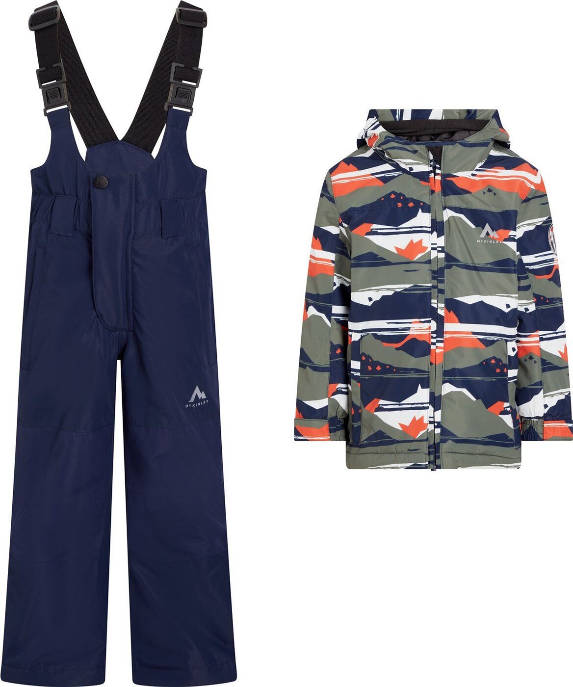 McKINLEY Skianzug KK.-Anzug Timber II kds + Ray II kd AOP/NAVY DARK/NAVY D