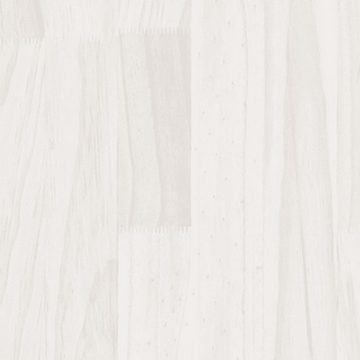 möbelando Bücherregal Berkau, B/H/T: 36x110x33 cm, aus Kiefer-Massivholz in Weiß