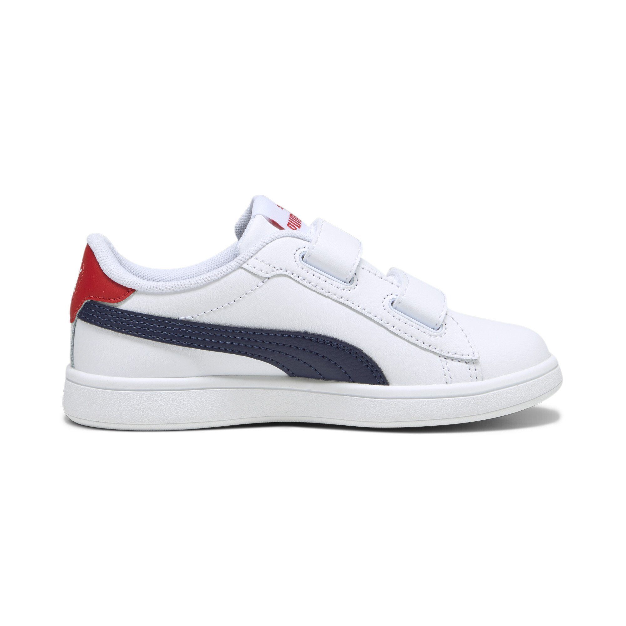 PUMA Smash Navy 3.0 All White Sneakers Blue Leather For Sneaker Time Red