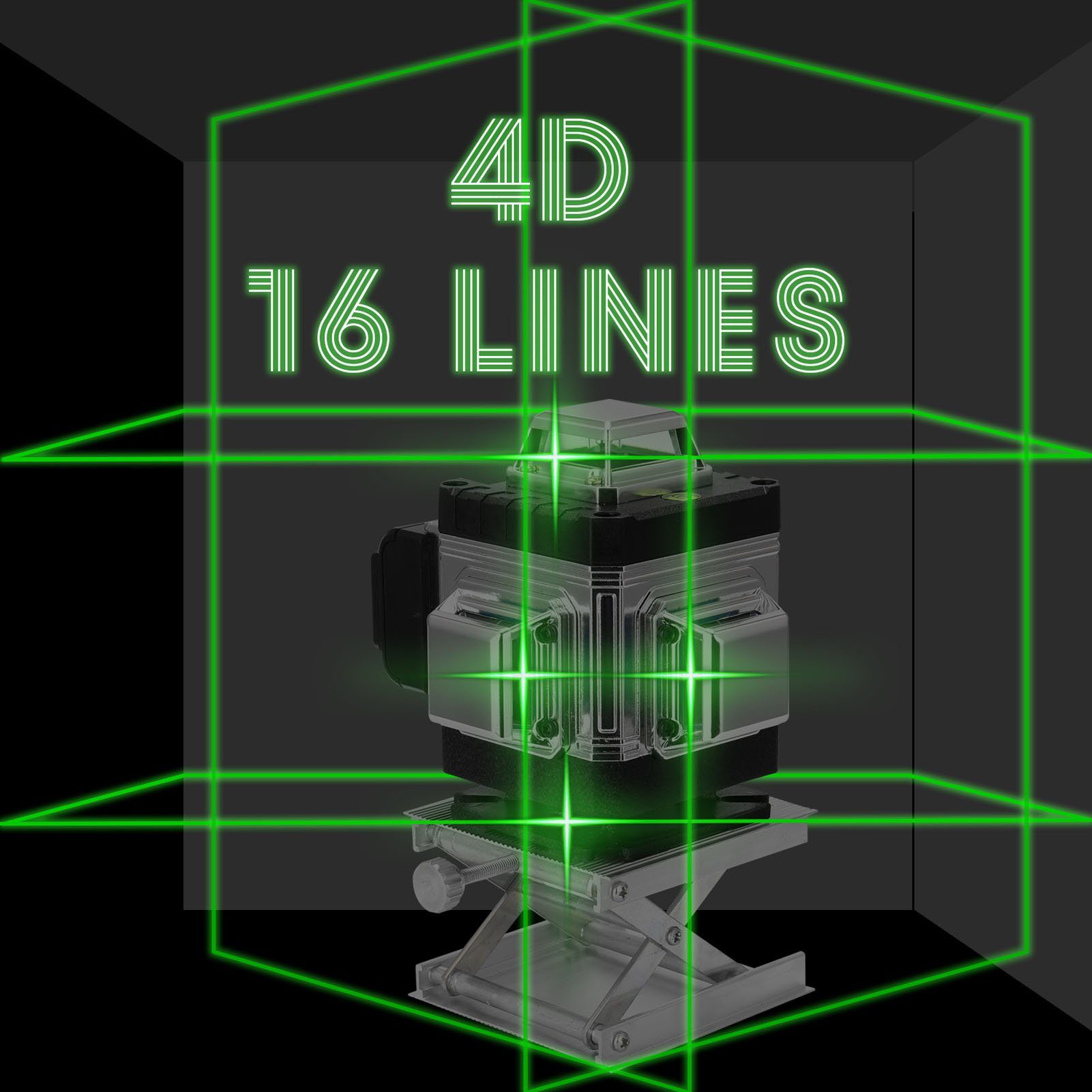 Tidyard Linienlaser 16-Linien-Laser Level 3 Selbstnivellierendes °