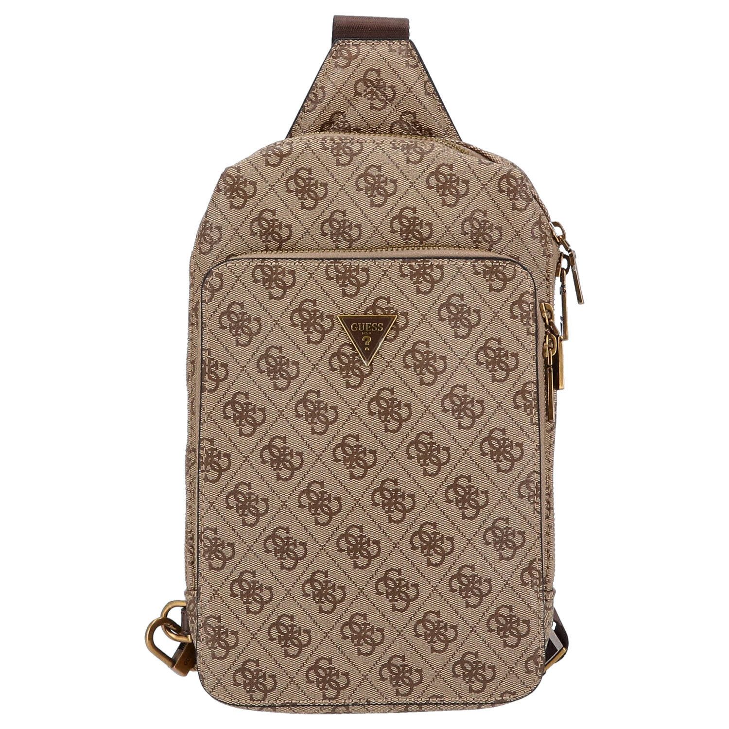 Umhängetasche GUESS Crossover Milano Beige/Brown